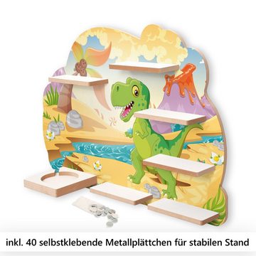 Kreative Feder Wandregal MUSIKBOX-REGAL Little Dino, für TONIE-BOX und TONIES inkl. 40 Metallplättchen