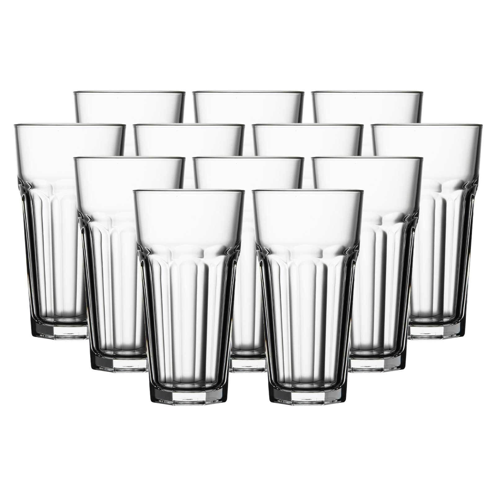 Pasabahce Longdrinkglas Casablanca Longdrinkgläser 475 ml 12er Set, 12-tlg., Glas