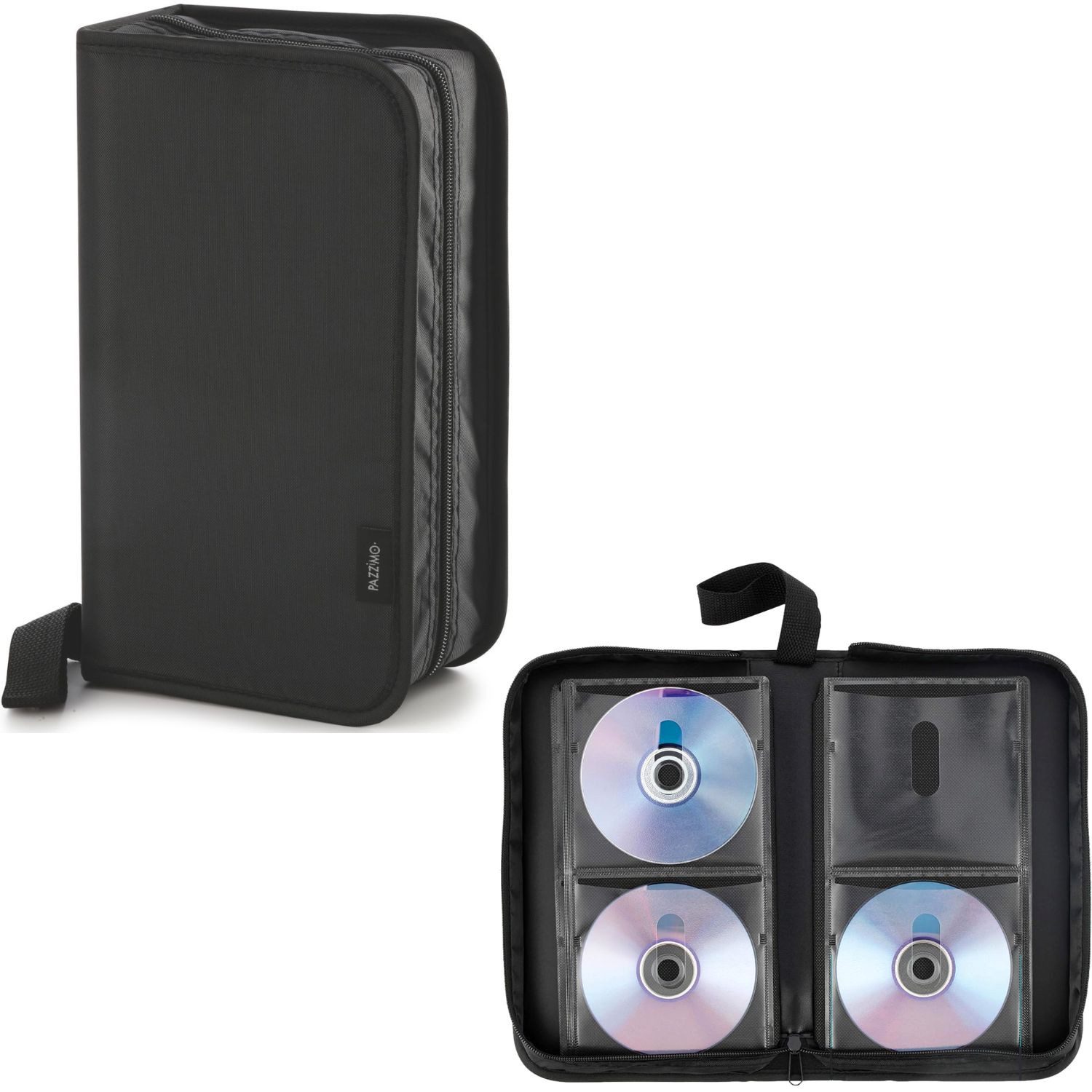 Hama CD-Hülle 120er CD-Tasche Wallet Aufbewahrung Schwarz, für 120x CD DVD Blu-Ray Disc Sleeves Case Hülle Schutzhülle Antistatik