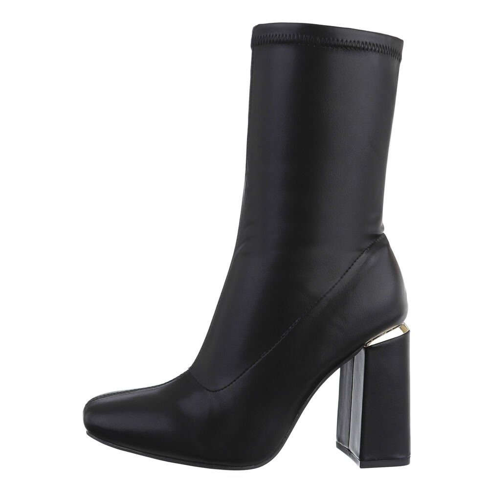 Damen Abendschuhe Freizeit High-Heel-Stiefelette