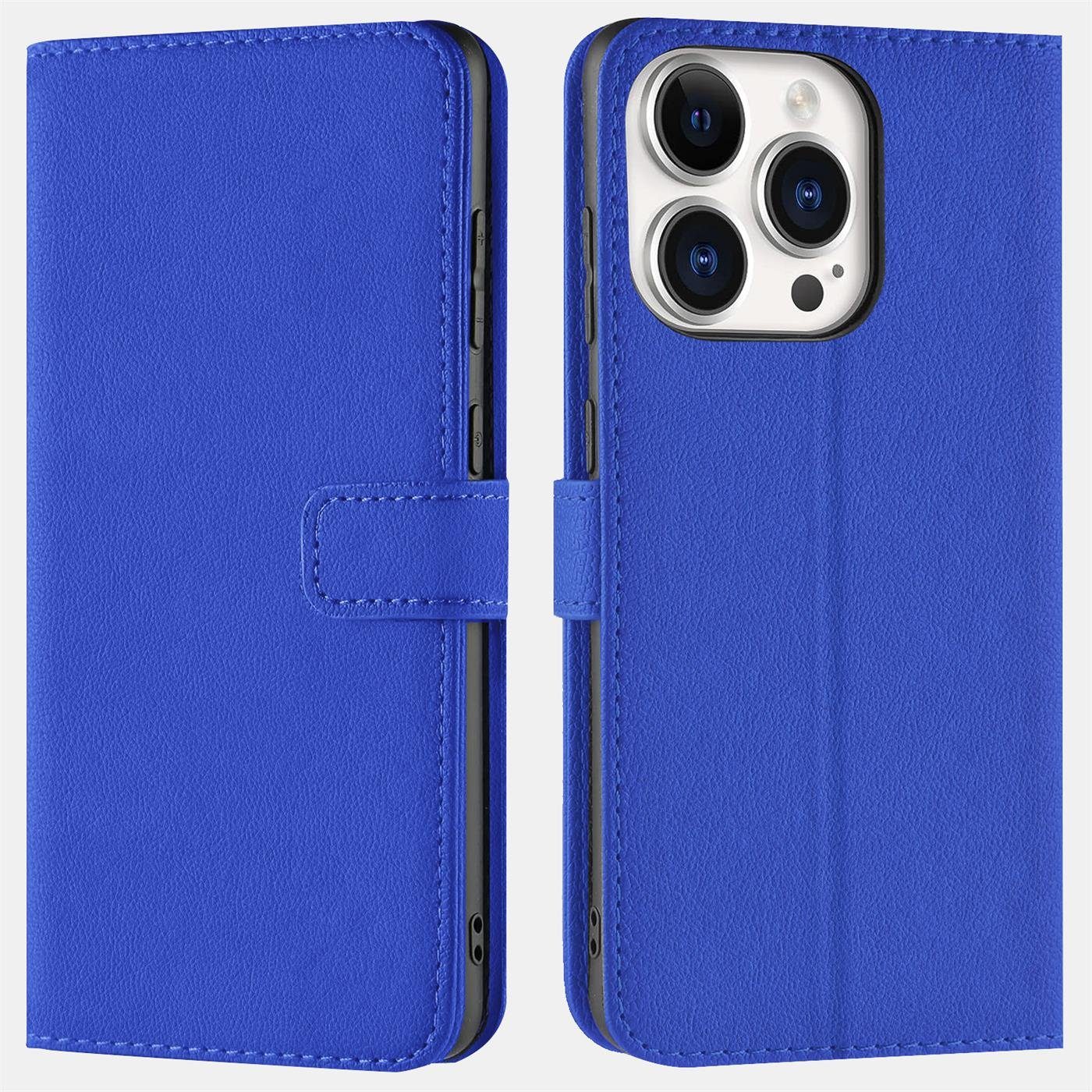 CoolGadget Handyhülle Wallet Klapp Tasche Book Case für Apple iPhone 15 Pro 6,1 Zoll, Hülle Klapphülle Flip Cover Etui Schutzhülle