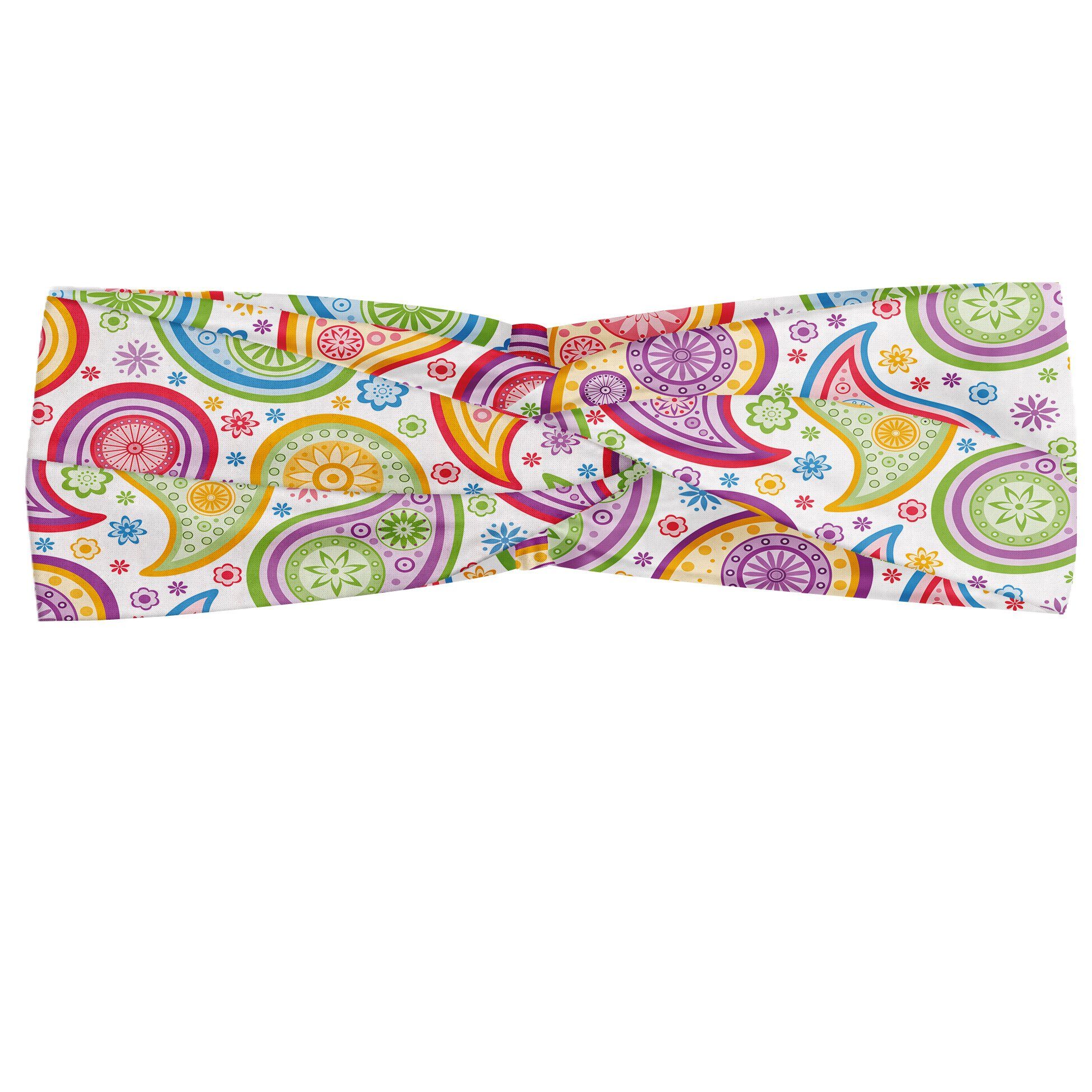 Abakuhaus Stirnband Elastisch und Angenehme alltags accessories Paisley Farbige Muster Blume