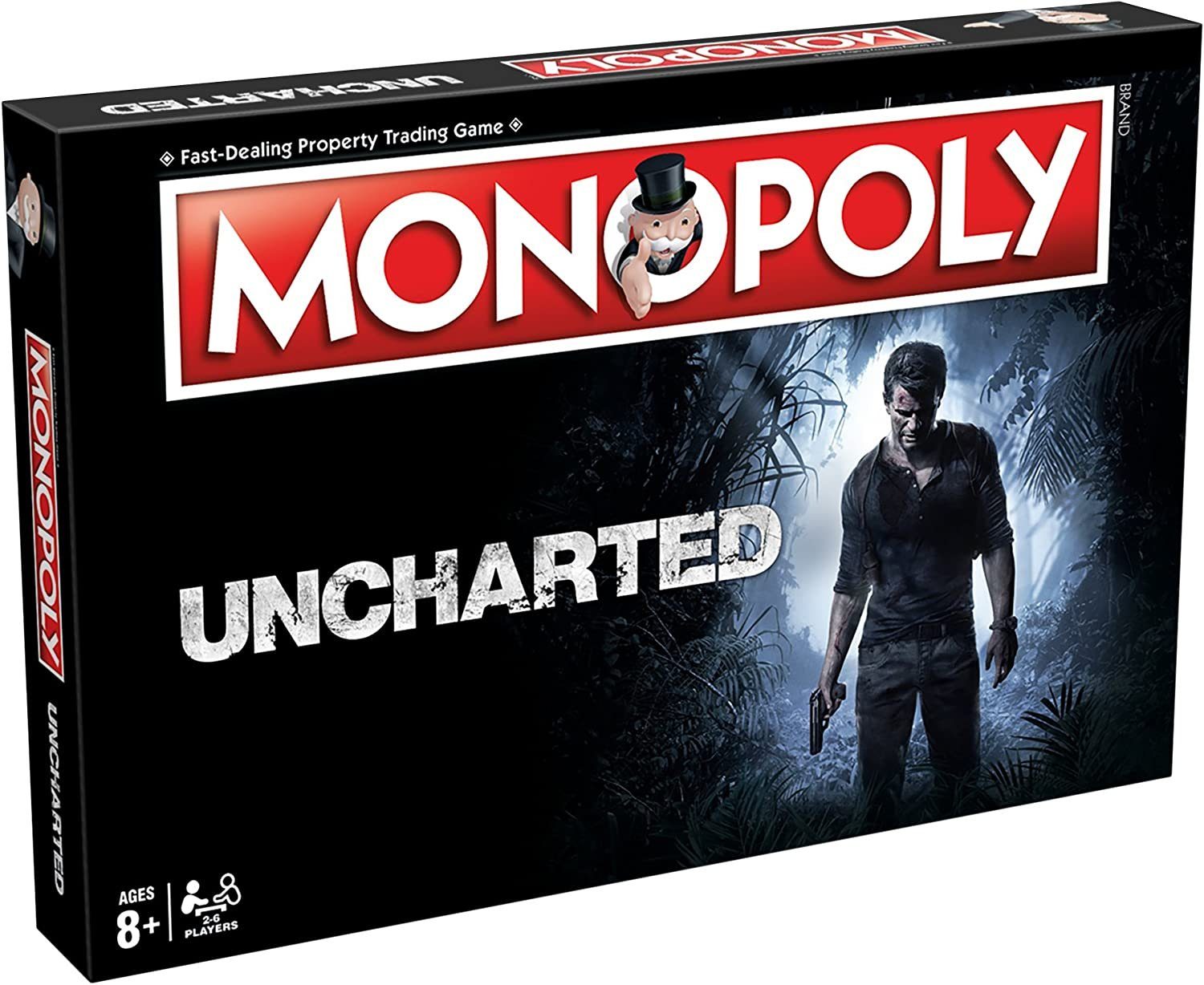 Winning Moves Spiel Monopoly - Uncharted (englisch), Brettspiel, englische Version!