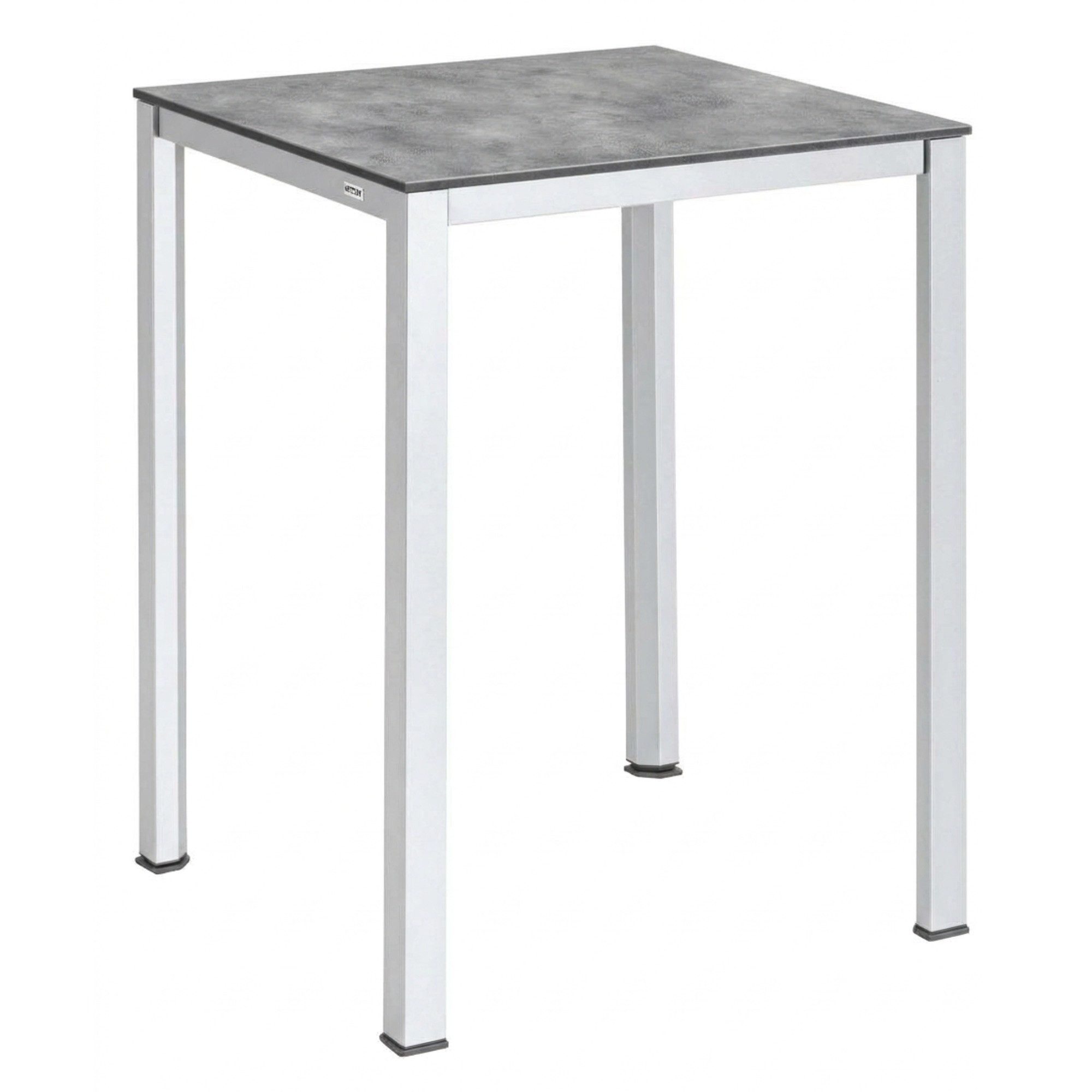 KETTLER Gartentisch Kettler CUBIC Bar Tisch 70 x 70 x 96 cm Silber Aluminiumgestell