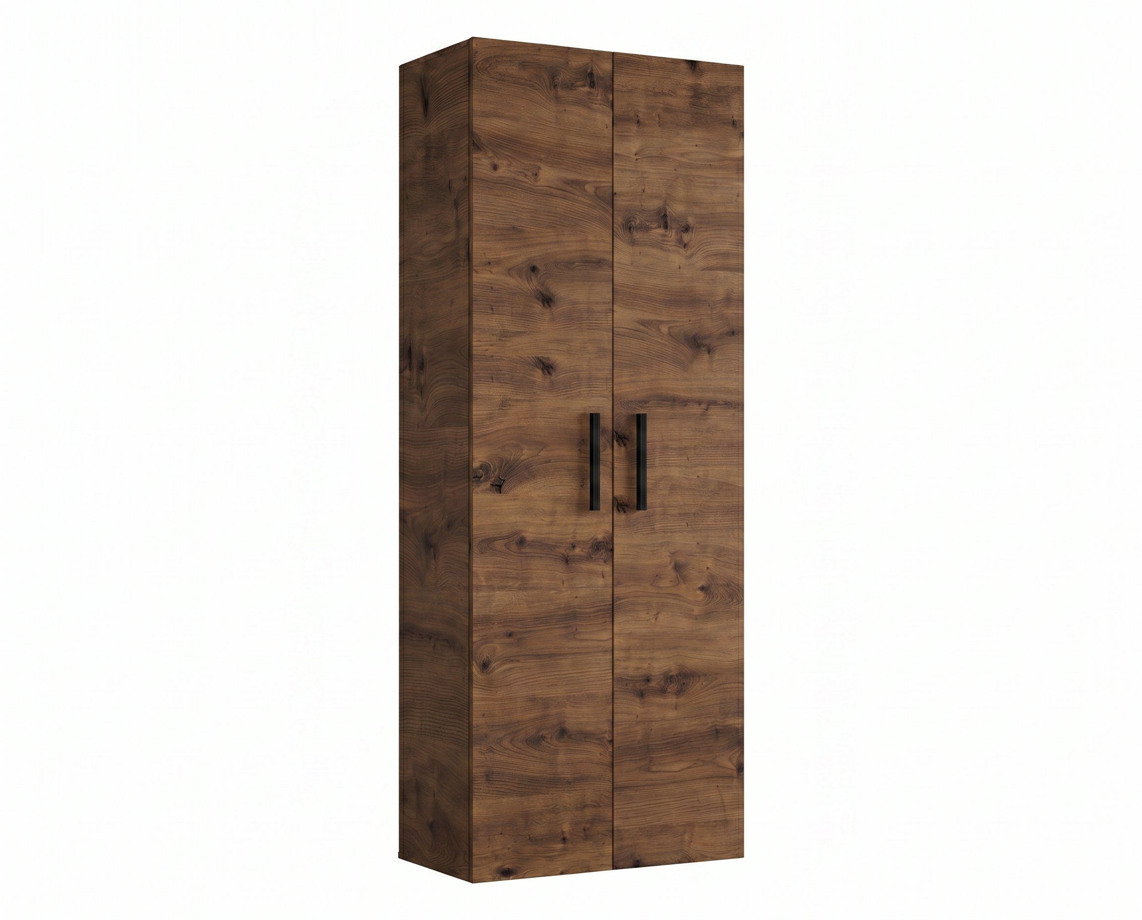 Masseno Garderobenschrank MODULO 80 x 204 cm Flurmöbel mit 1 Türen Dunkelbraun