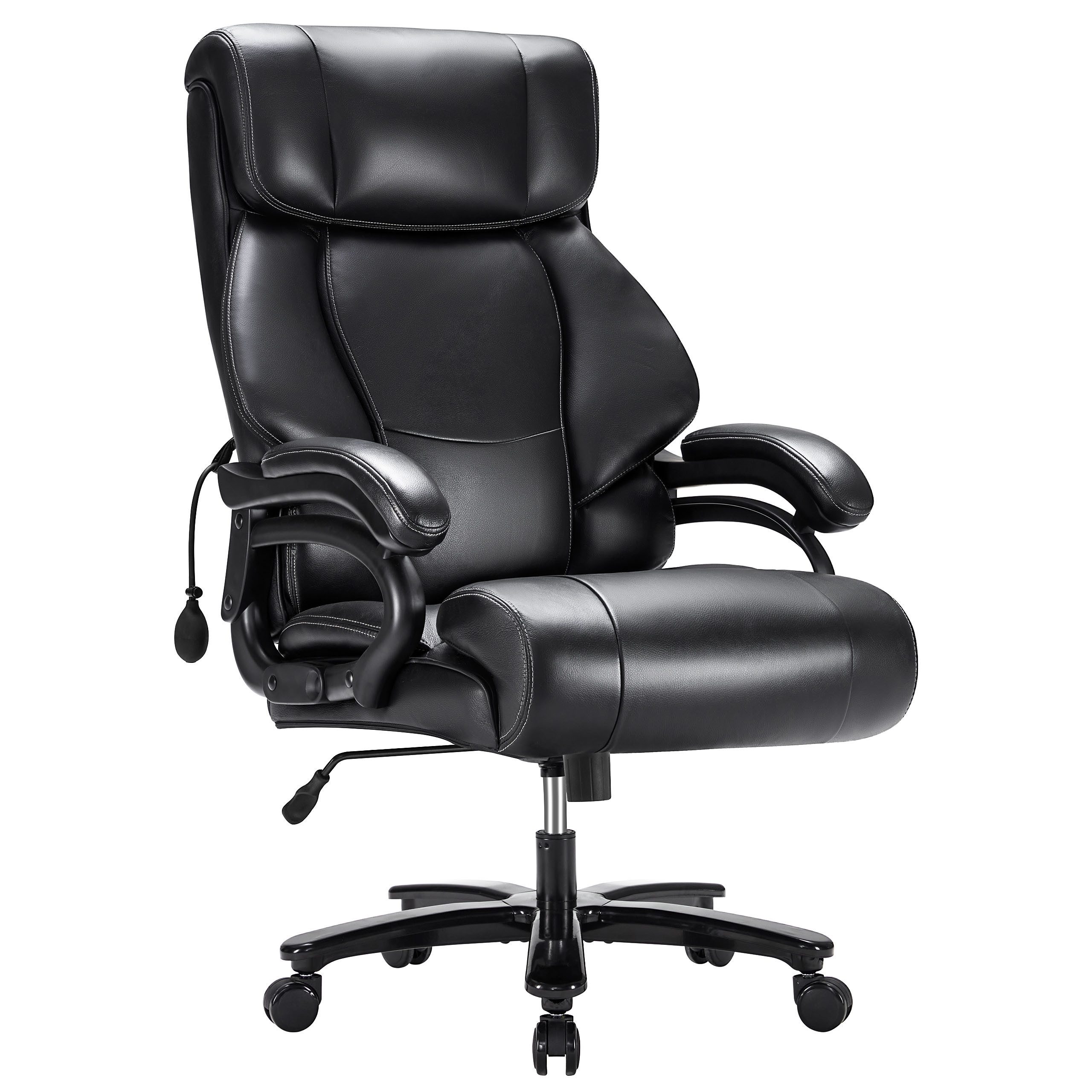 Howjoe Chefsessel Hochlehner-Schreibtischstuhl mit Lendenwirbelstütze und R günstig online kaufen