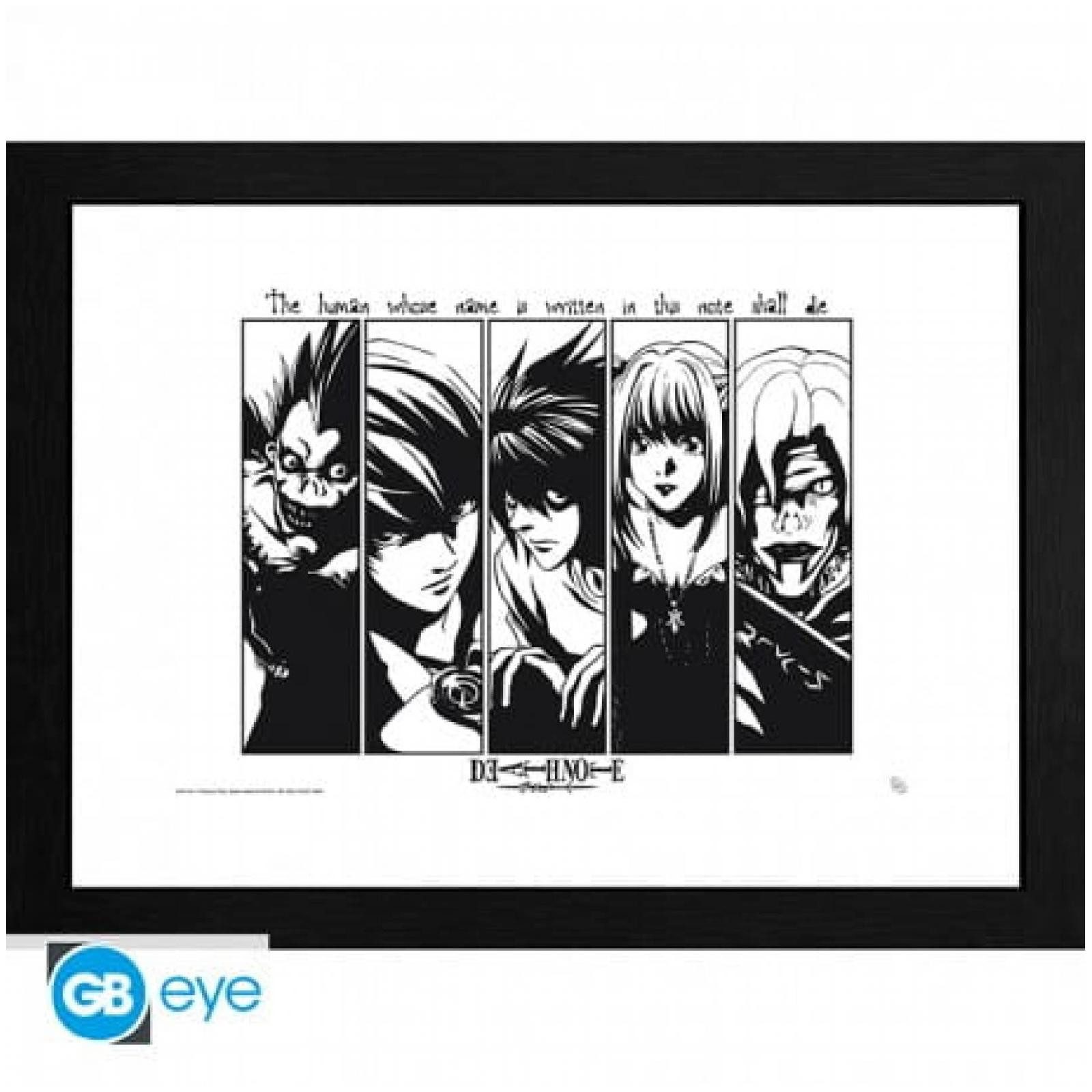 ABYstyle Poster DEATH NOTE - Framed print Usual Suspects (300)