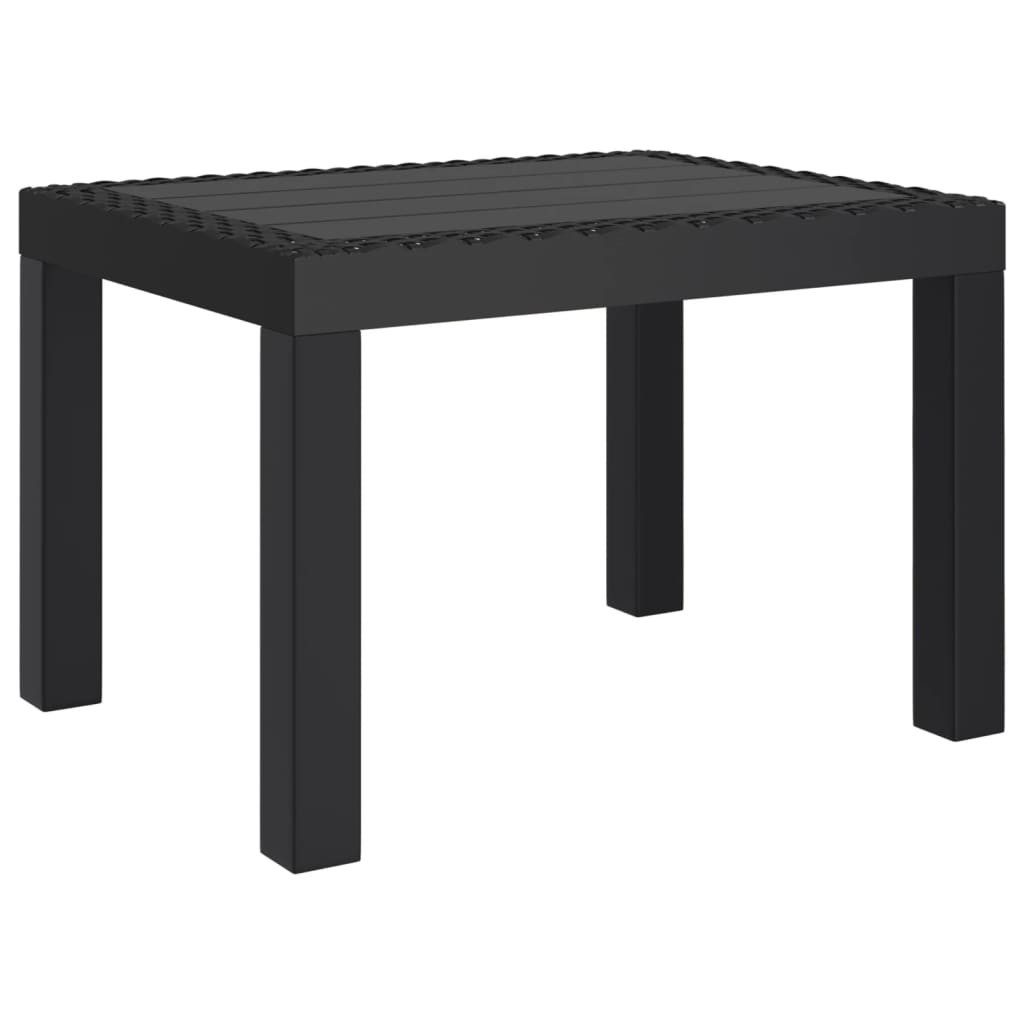 furnicato Gartentisch Anthrazit 59x47x40 cm PP (1-St), Robuster Outdoor-Tisch, stoßfest und stabil für den eigenen Balkon