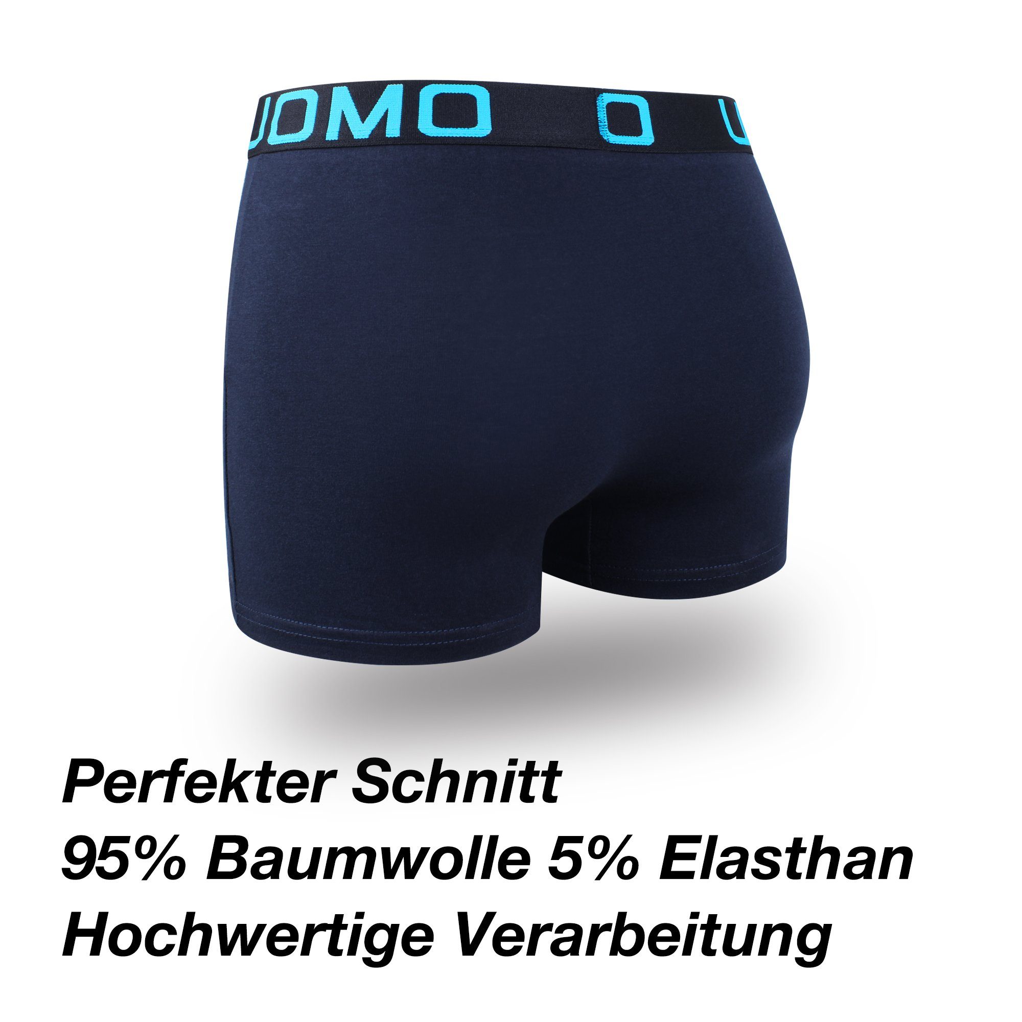 L&K Boxershorts 1104-1121 (10er-Pack) Herren Boxershorts mit tollem Motiven