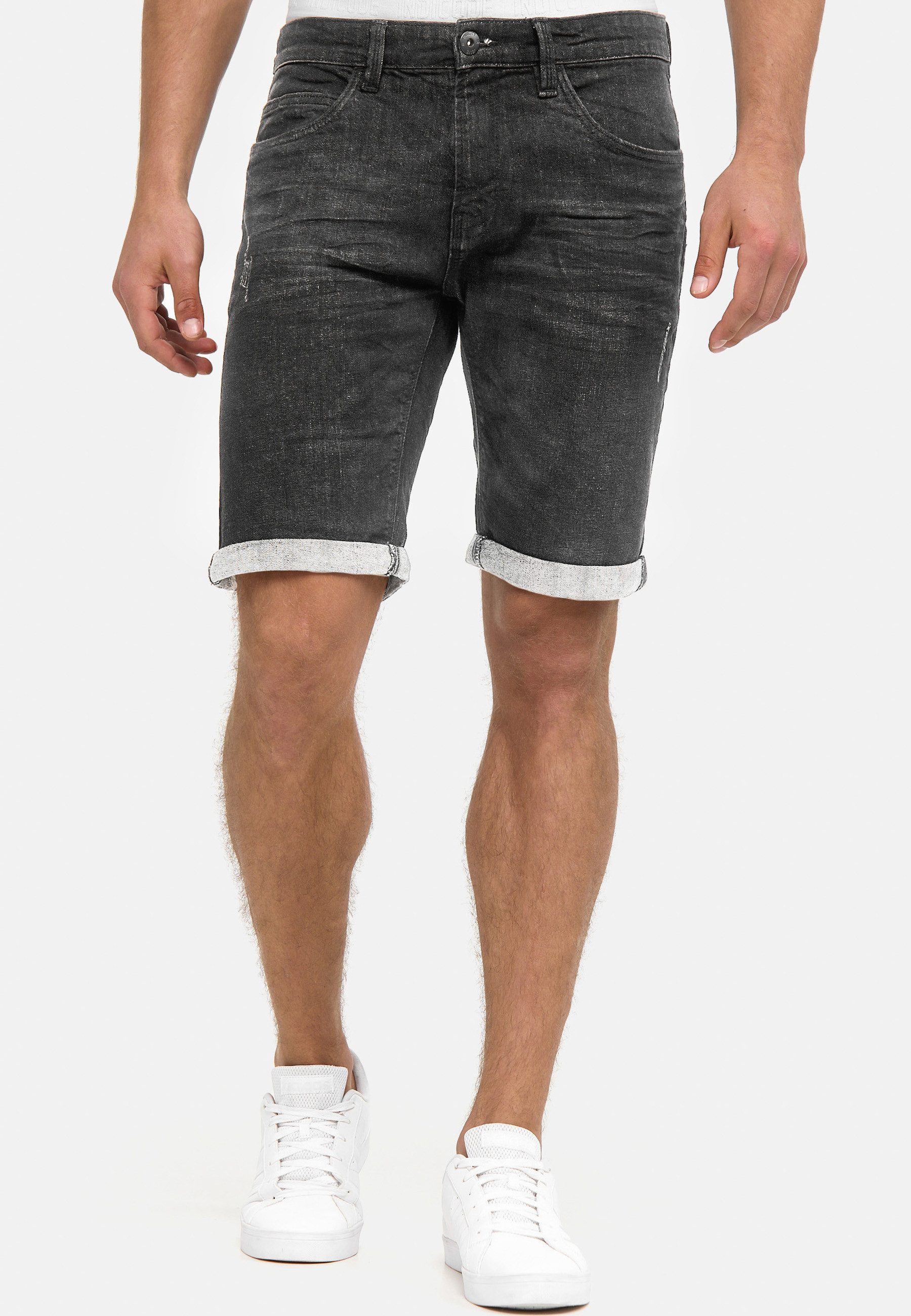 Indicode Jeansshorts Herren Caden Jeans Shorts Herrenshorts mit 5 Taschen, günstig online kaufen