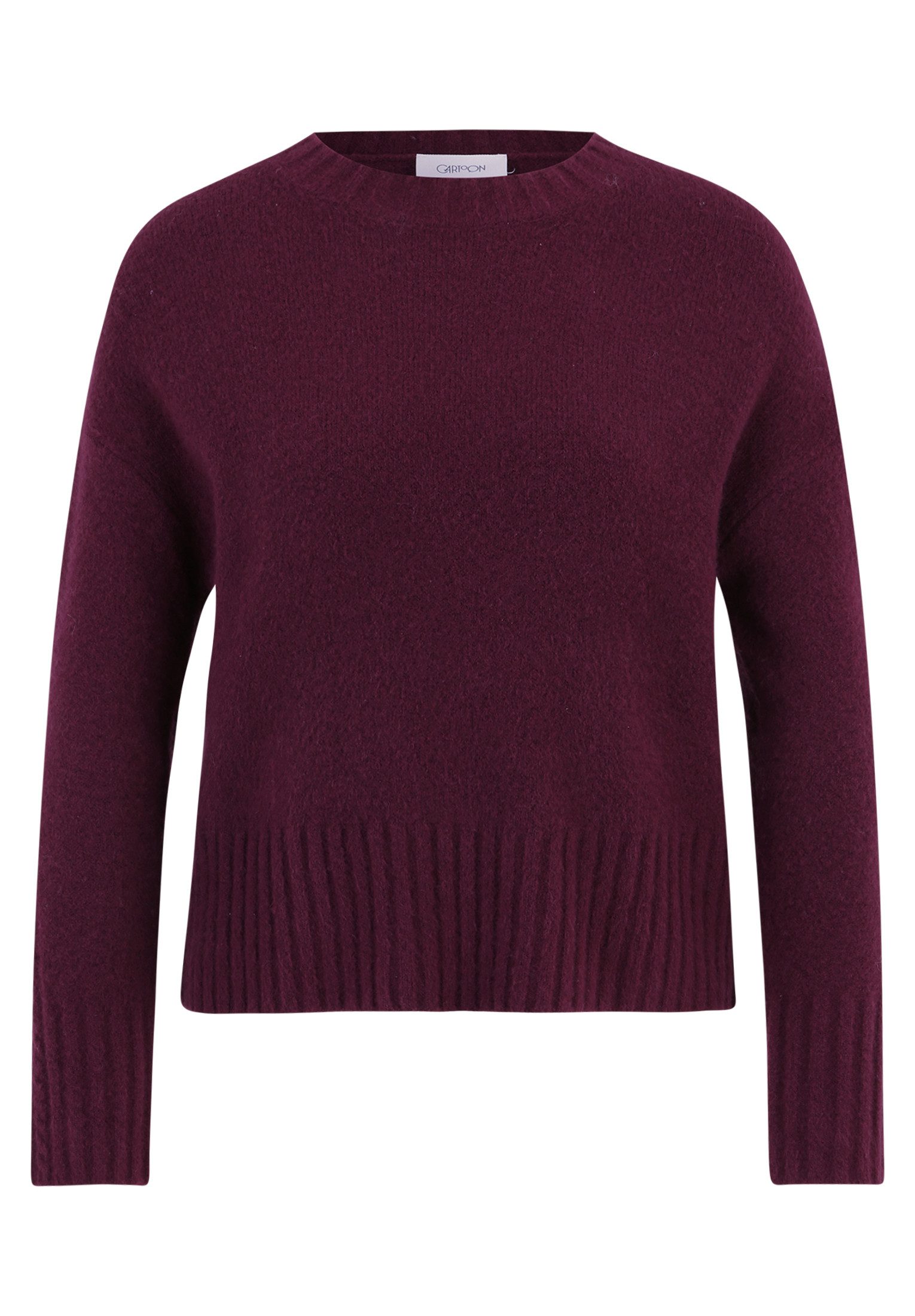 Cartoon Strickpullover Damen Strickpullover mit Rundhalsausschnitt (1-tlg) günstig online kaufen