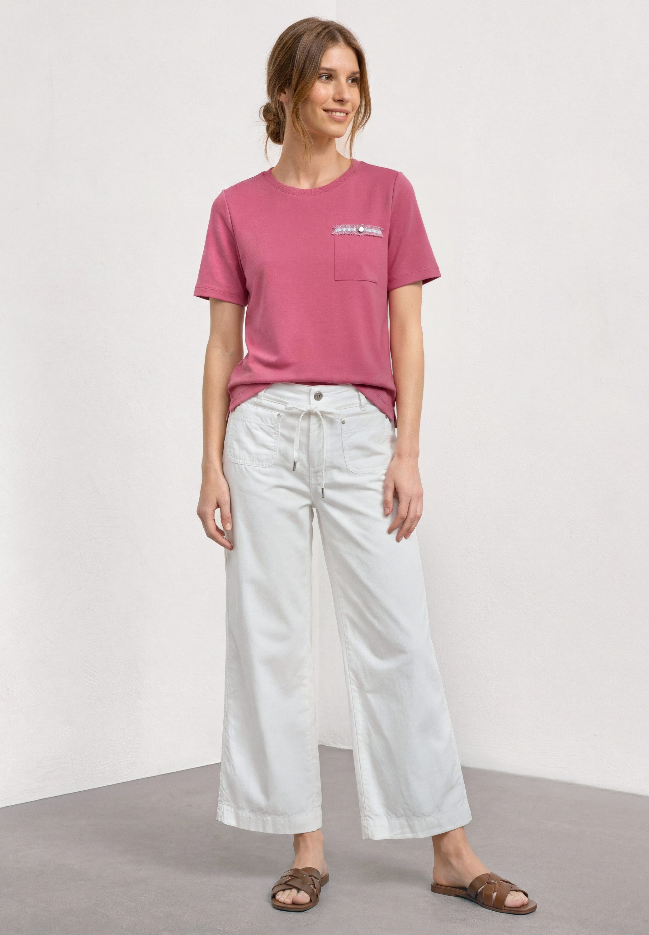 STREET ONE T-Shirt mit Rundhalsausschnitt – Bild 3 von 5