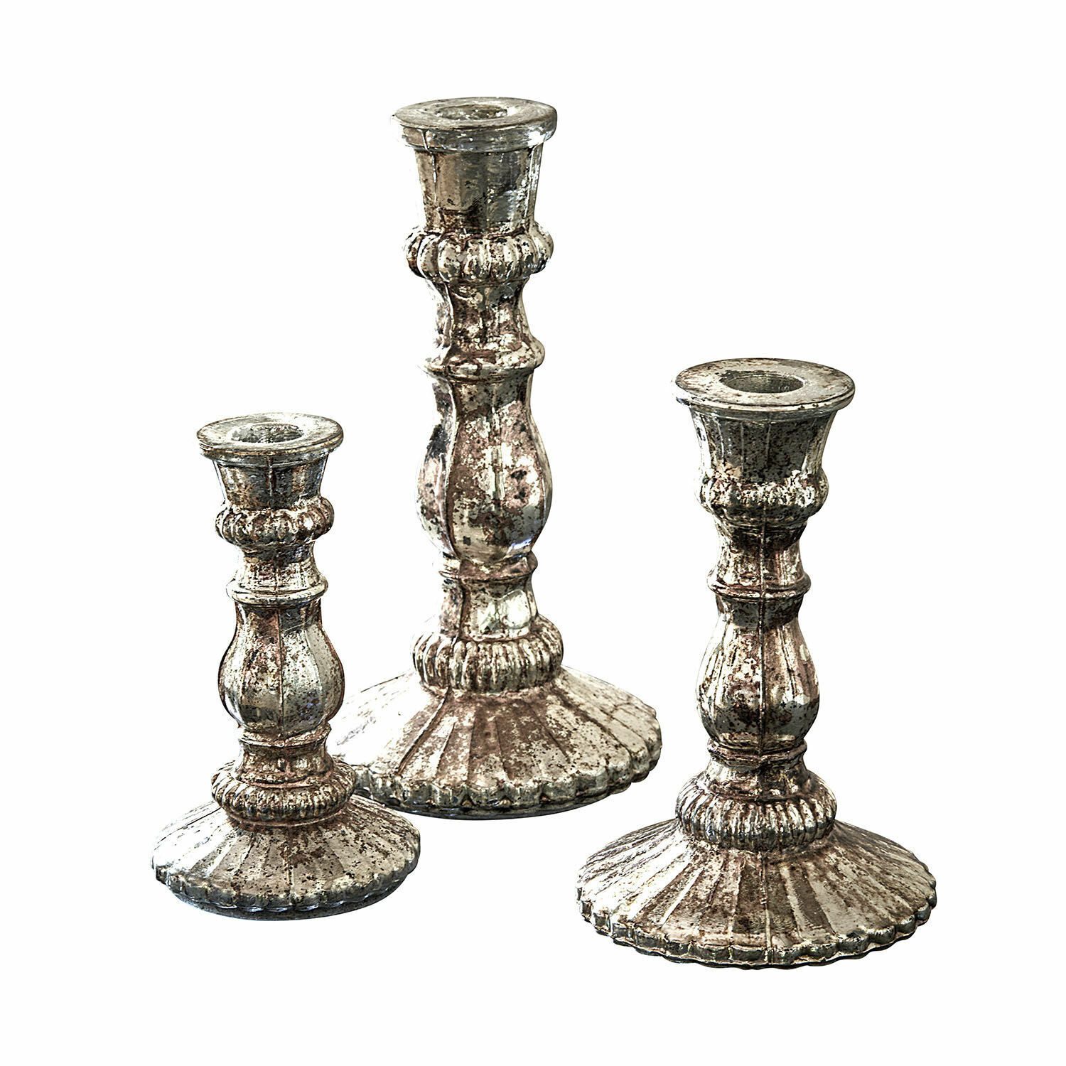 Mirabeau Kerzenständer Kerzenständer 3er Set Favalina antikkupfer