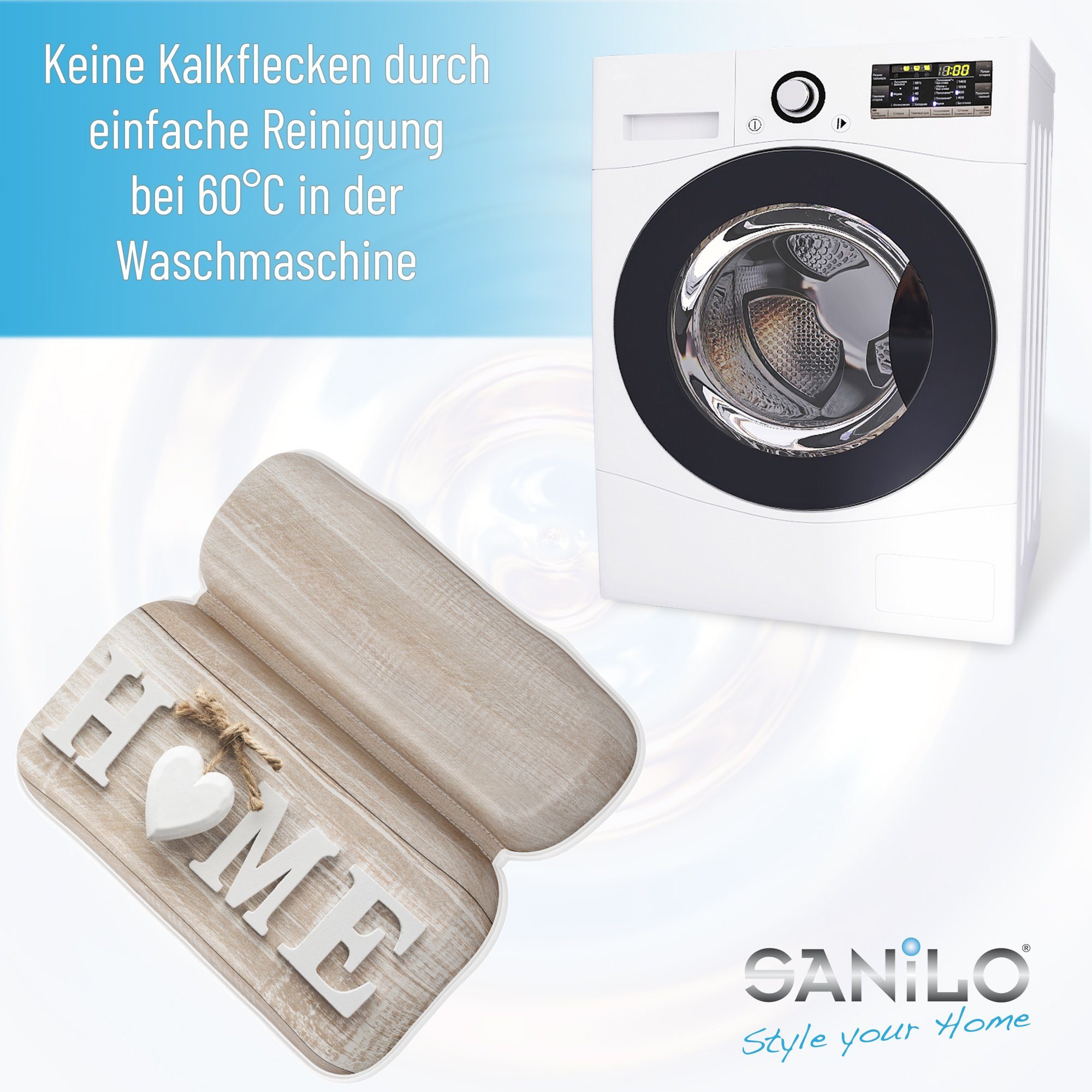 Sanilo Badewannenkissen Home, hochwertig, bequem, rutschfest durch 7 starke Saugnäpfe – Bild 5 von 5
