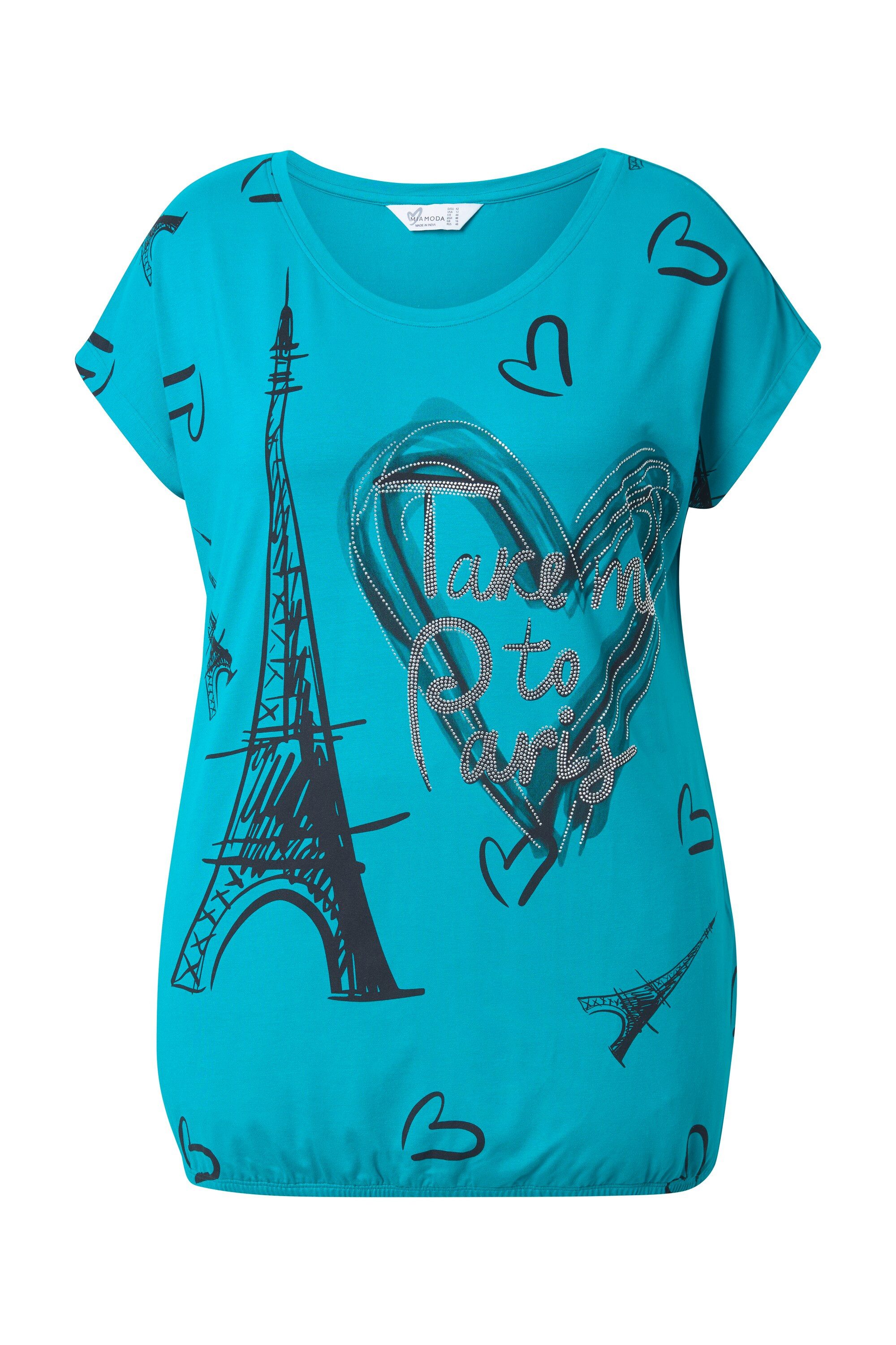 MIAMODA T-Shirt T-Shirt Komfort Fit Paris/Herz-Druck günstig online kaufen