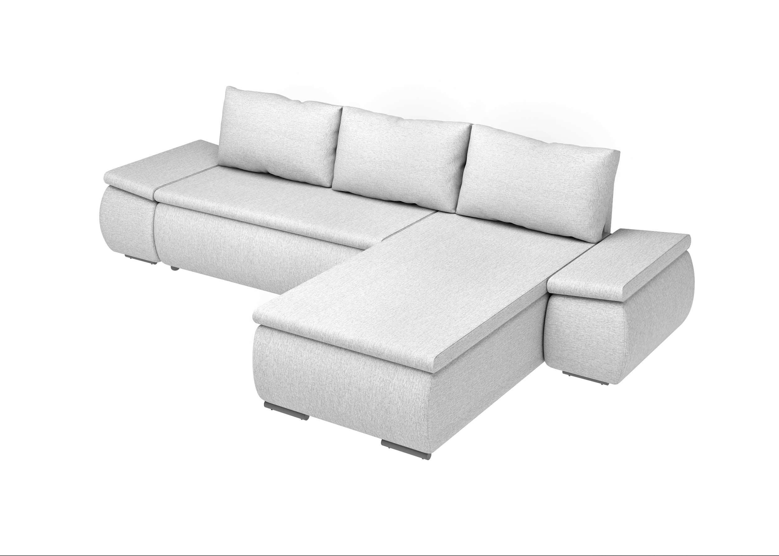 Modern stellbar, Raum Eckcouch, oder im Wellenfederung, rechts mit L-Form, Stylefy links mit mane Design frei bestellbar, Ecksofa Bettfunktion, Olin,