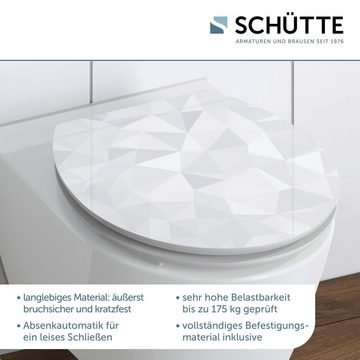Schütte WC-Sitz Diamond, High Gloss mit MDF Holzkern, mit Absenkautomatik