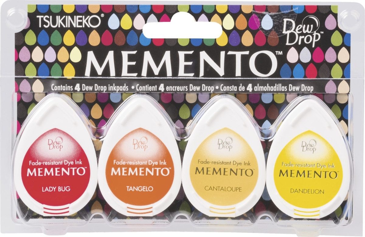 Knorr Prandell Stempel Stempelkissenset Memento Dew Drop Camp Fire
