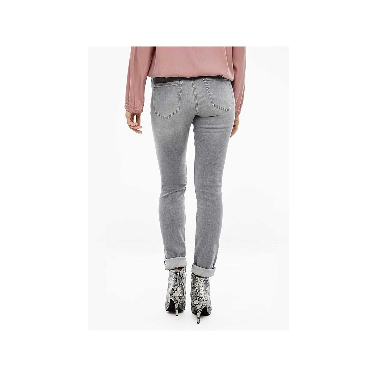 Skinny-fit-Jeans grau s.Oliver (1-tlg) fit skinny