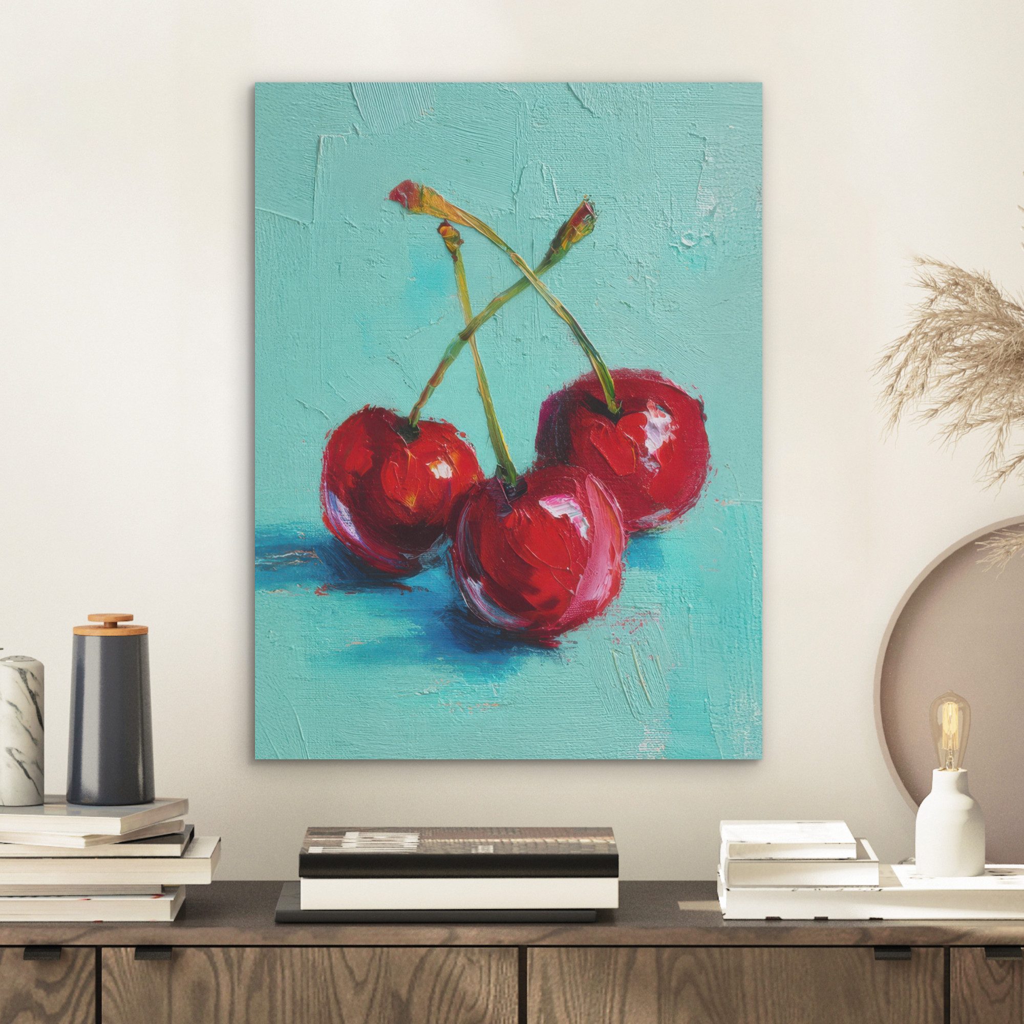 MuchoWow Gemälde Kirsche - Rot - günstig online kaufen