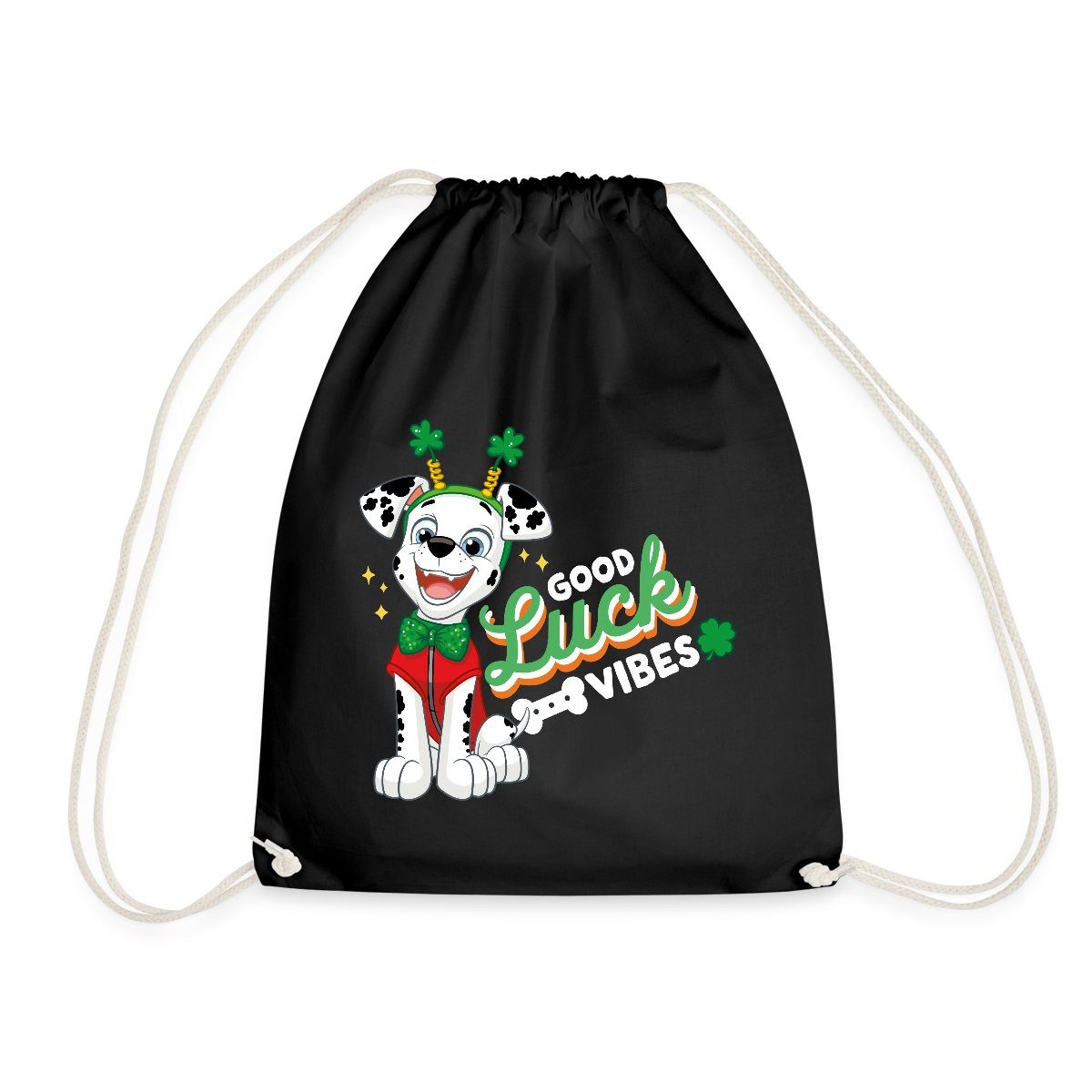 Spreadshirt Turnbeutel Paw Patrol Marshall Good Luck Vibes Turnbeutel (1-tlg)