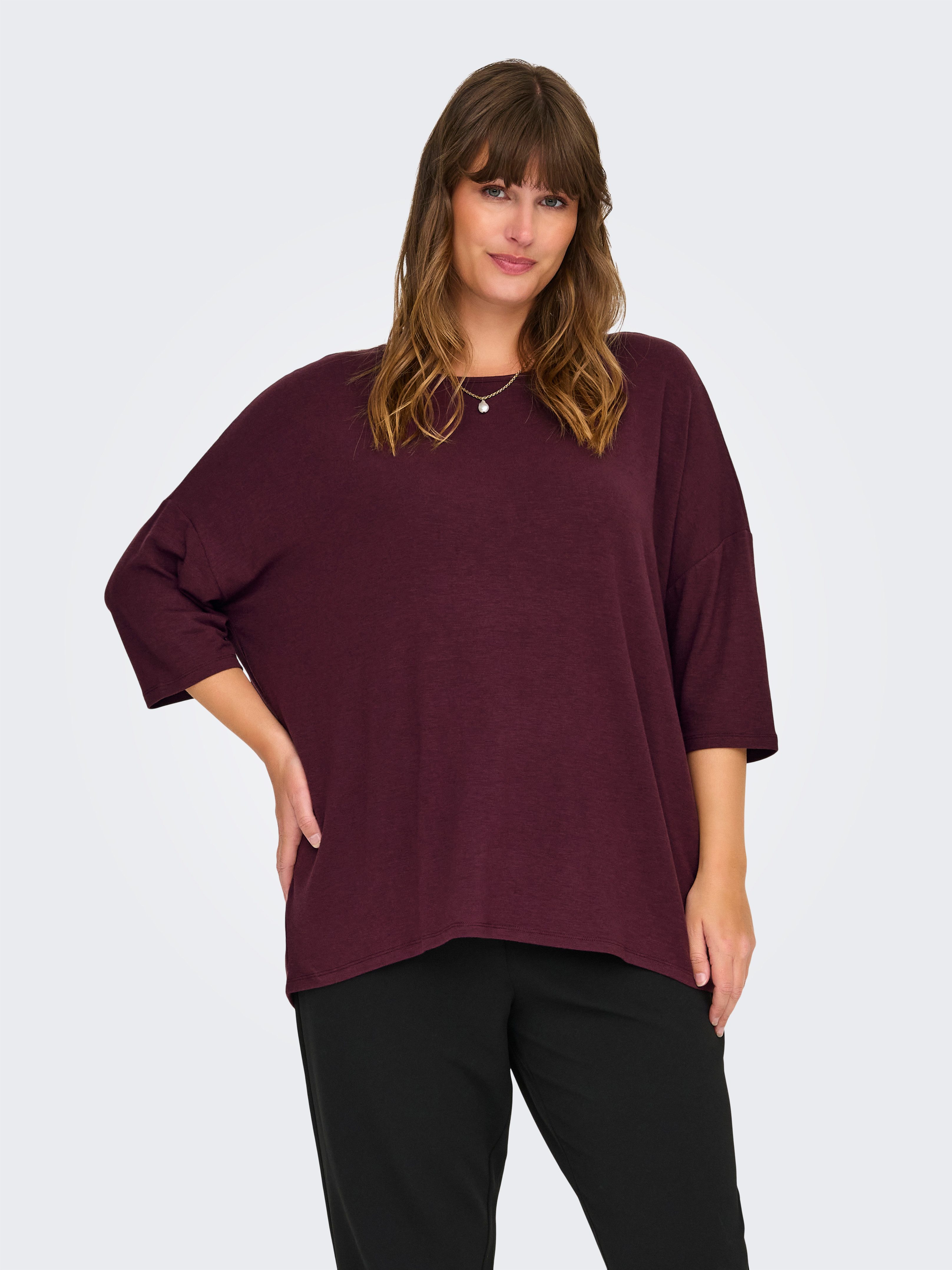 ONLY CARMAKOMA 3/4-Arm-Shirt CARLAMOUR 3/4 TOP günstig online kaufen