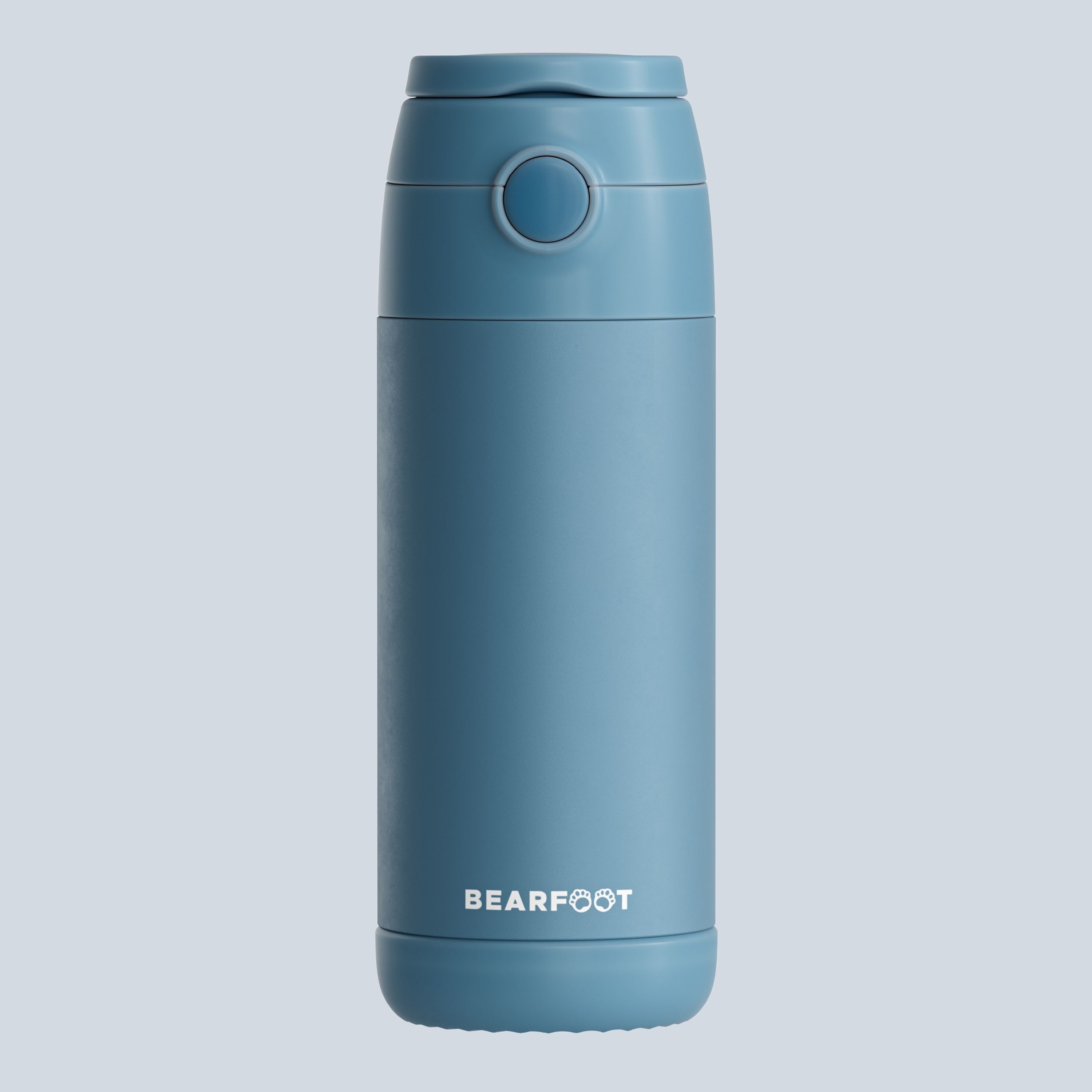 BEARFOOT Trinkflasche Thermo Kinder Trinkflasche Edelstahl - blau, Thermosflasche, auslaufsicher, Edelstahl, Kinderflasche, BPA-frei – Bild 3 von 5