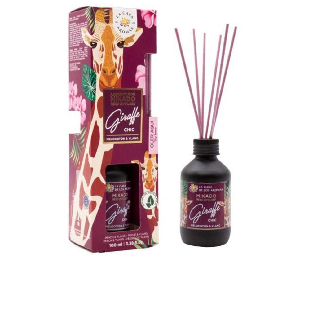 La Casa De Los Aromas Spiel Ambientador Mikado Giraffe Chic Melocotón y Ylang 100ml