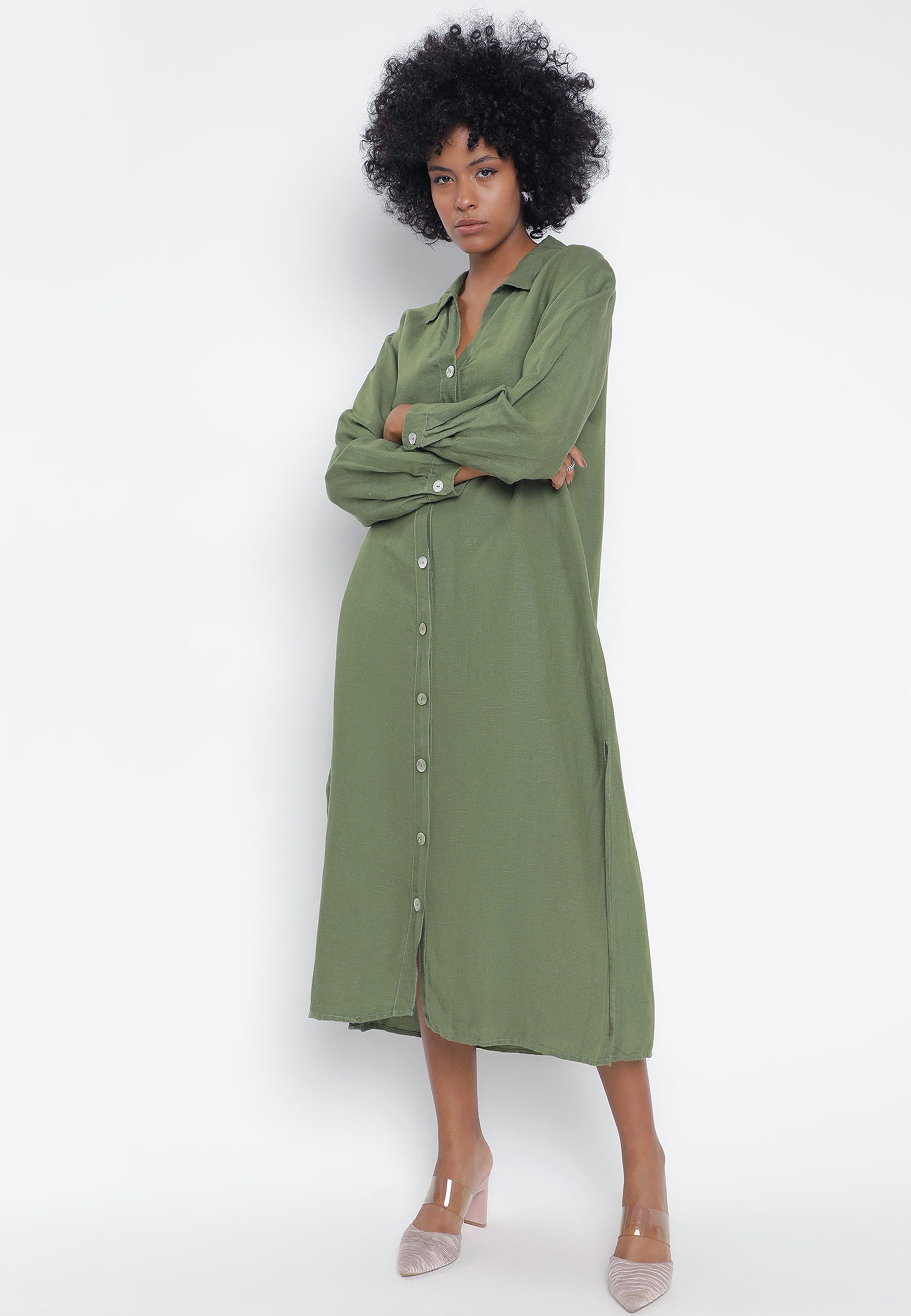 YC Fashion & Style Blusenkleid Blusenkleid günstig online kaufen