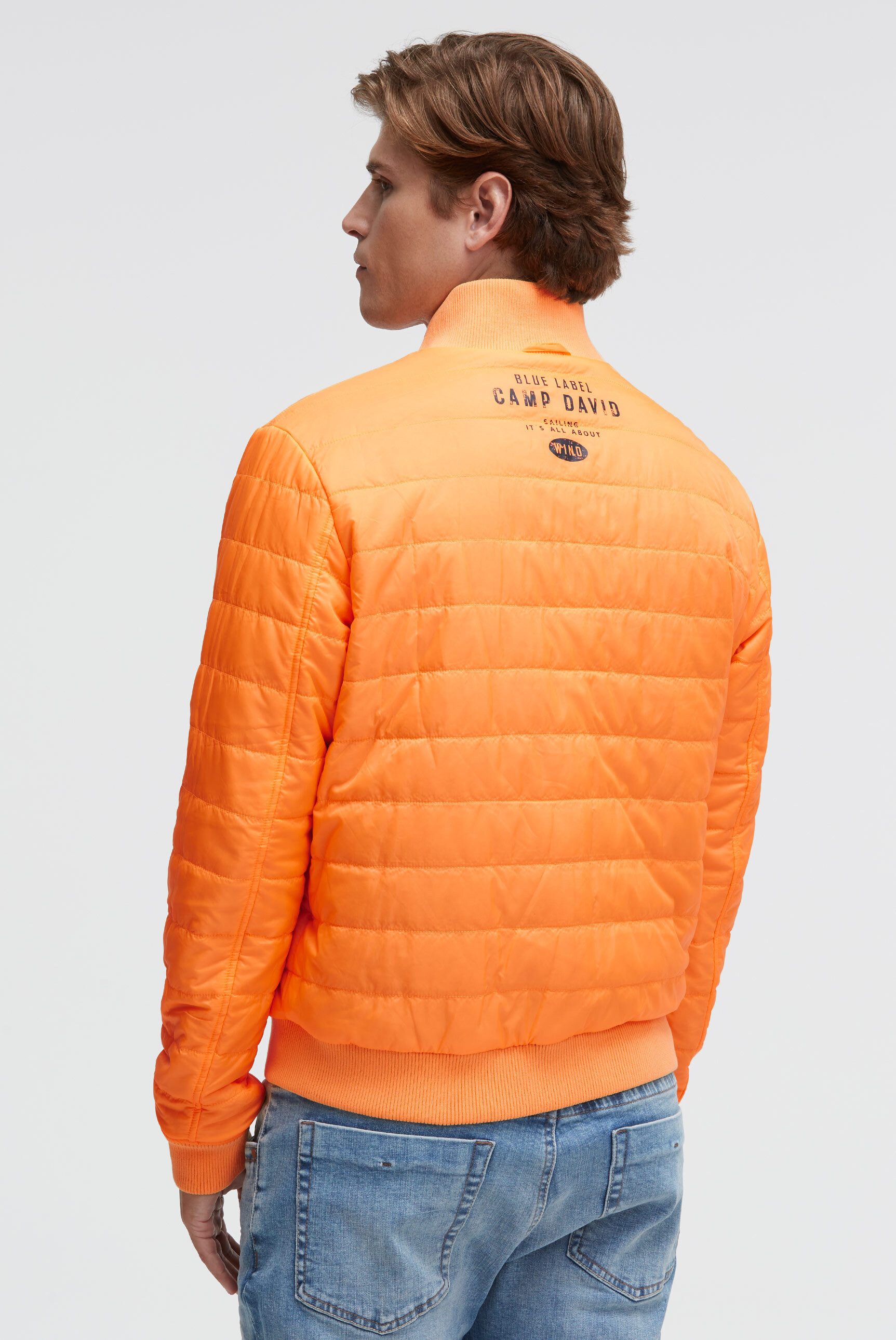 CAMP DAVID Wendejacke mit Rippbündchen im Ärmel