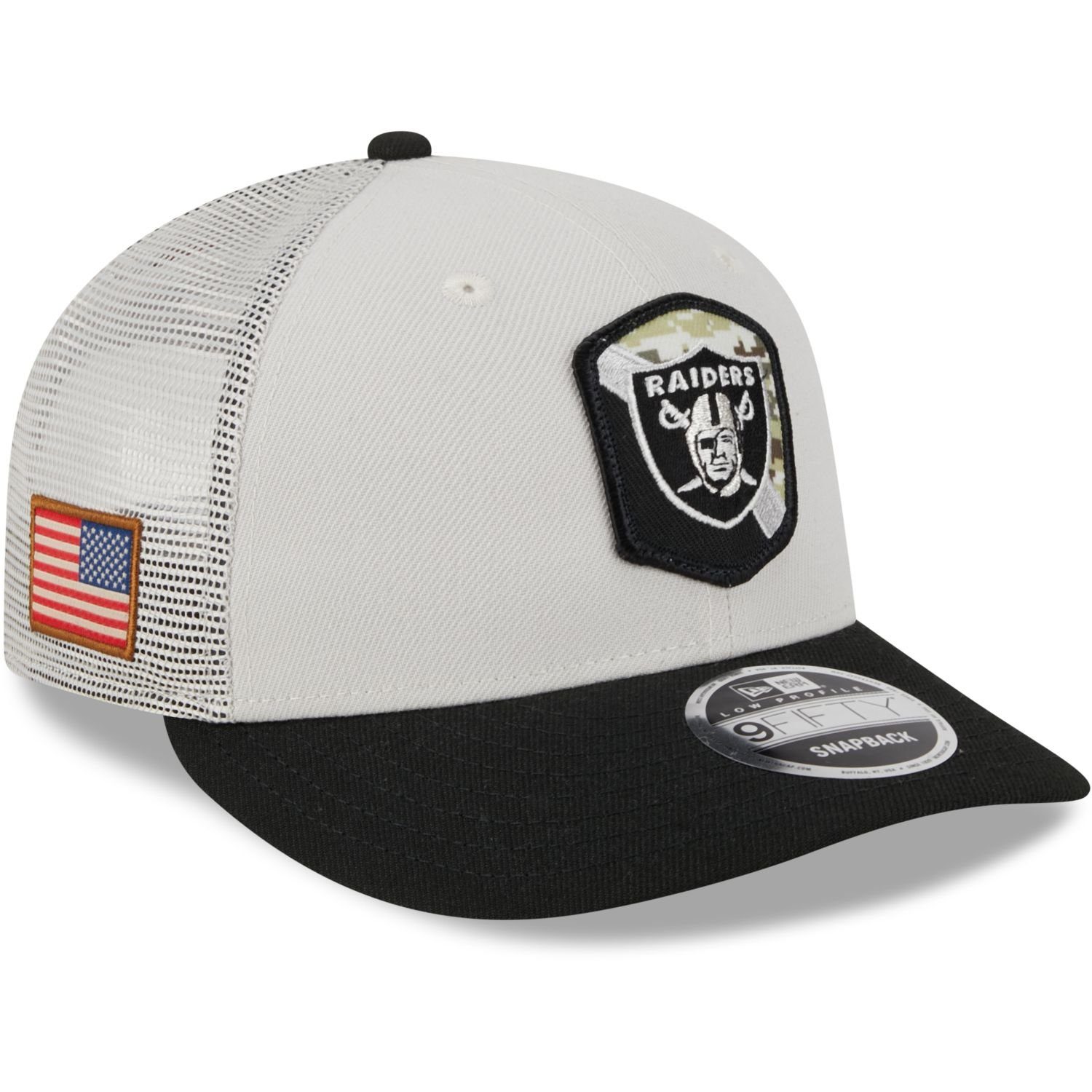 New Era Snapback Cap 9Fifty Low Profile Snap NFL Salute to Service Las Vegas Raiders