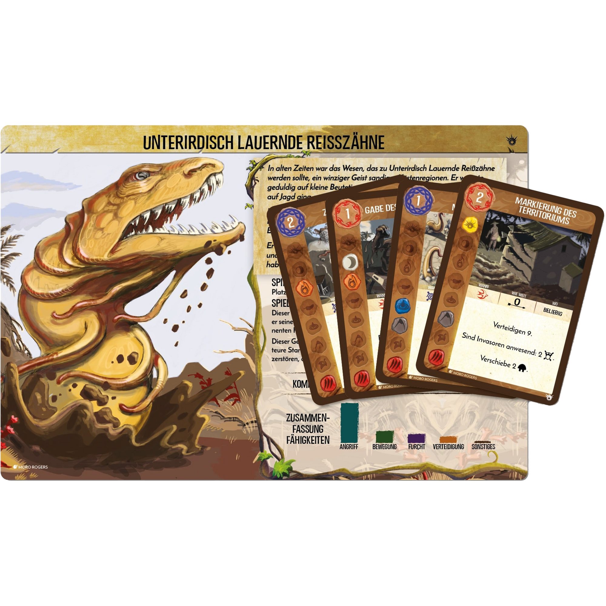 Pegasus Spiel Pegasus Spirit Island: Unterirdisch lauernde Reißzähne, Brettspiel, Familienspiel, Strategiespiel