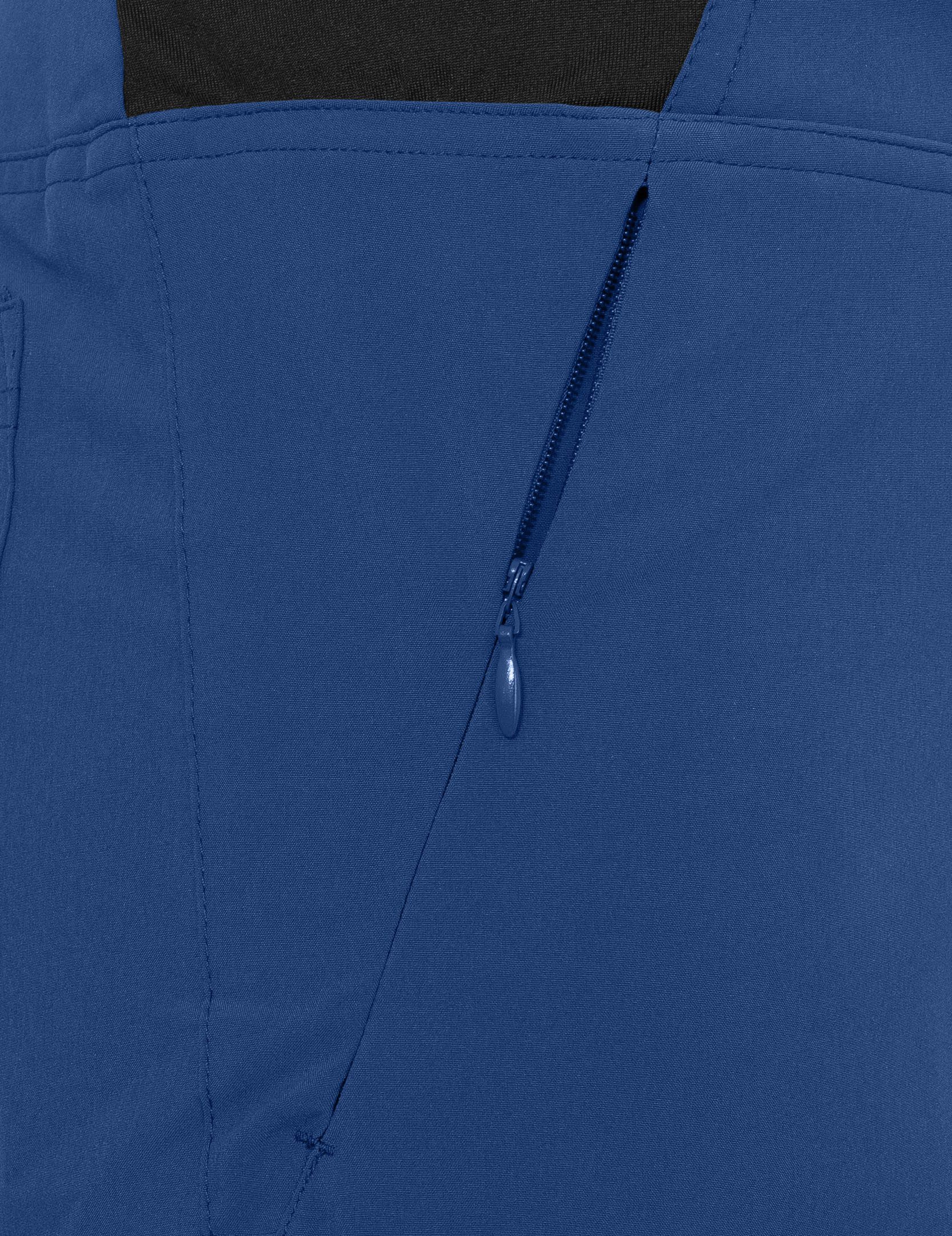 Bergson Outdoorhose AALBORG Vario Bermuda Damen Wandershorts, recycelt, elastisch, sportlich, Normalgrößen, blau