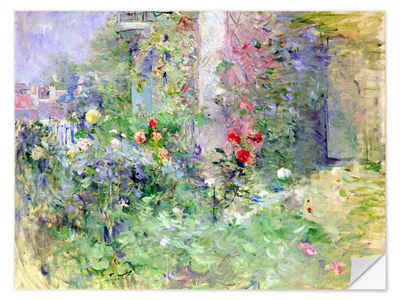 Posterlounge Wandfolie Berthe Morisot, Der Garten in Bougival, Landhausstil Malerei