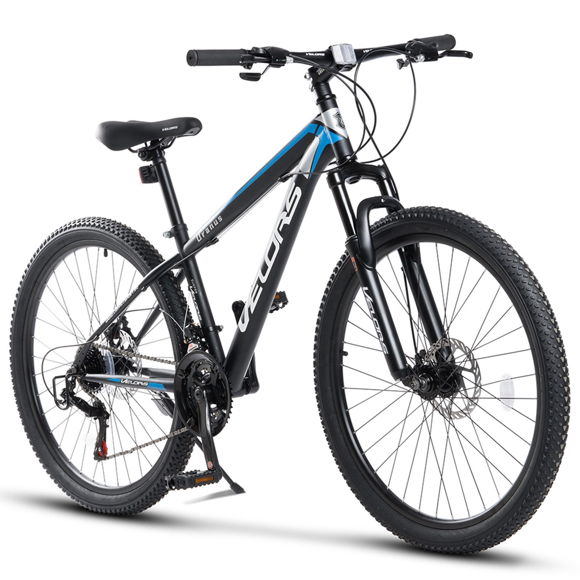 Velors Mountainbike 26 Zoll Fahrrad für Herren Damen, Mädchen und Jungen, 21 Gang Shimano TZ 500 Schaltwerk, Kettenschaltung, Hochwertiger Rahmen, Jugendfahrrad MTB Hardtail Fahrrad