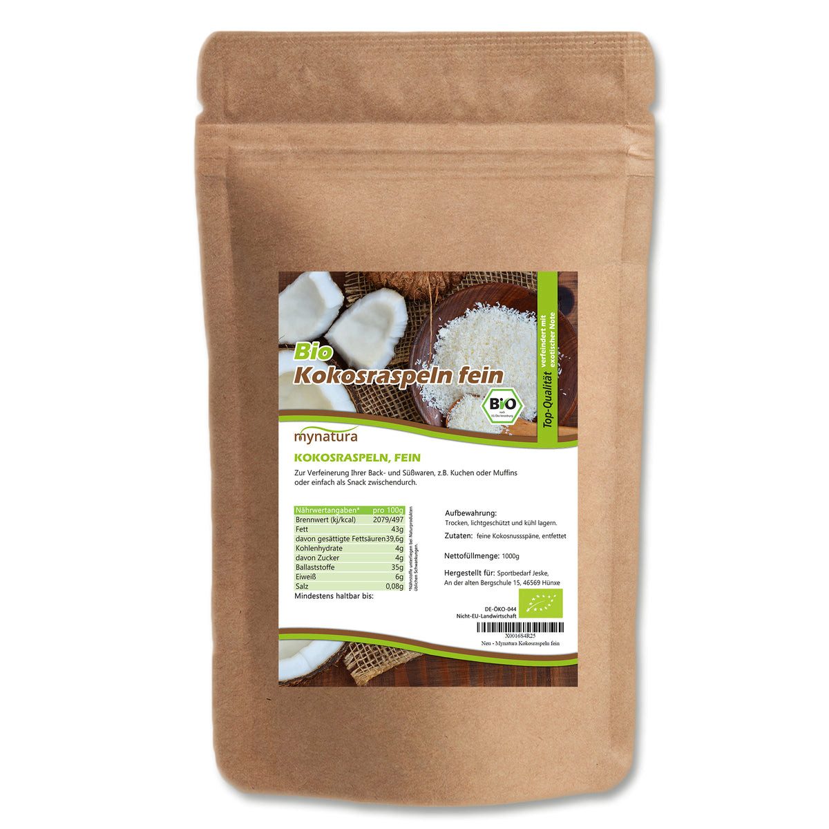 Mynatura Trockenfrüchte Mynatura Bio Kokosraspeln