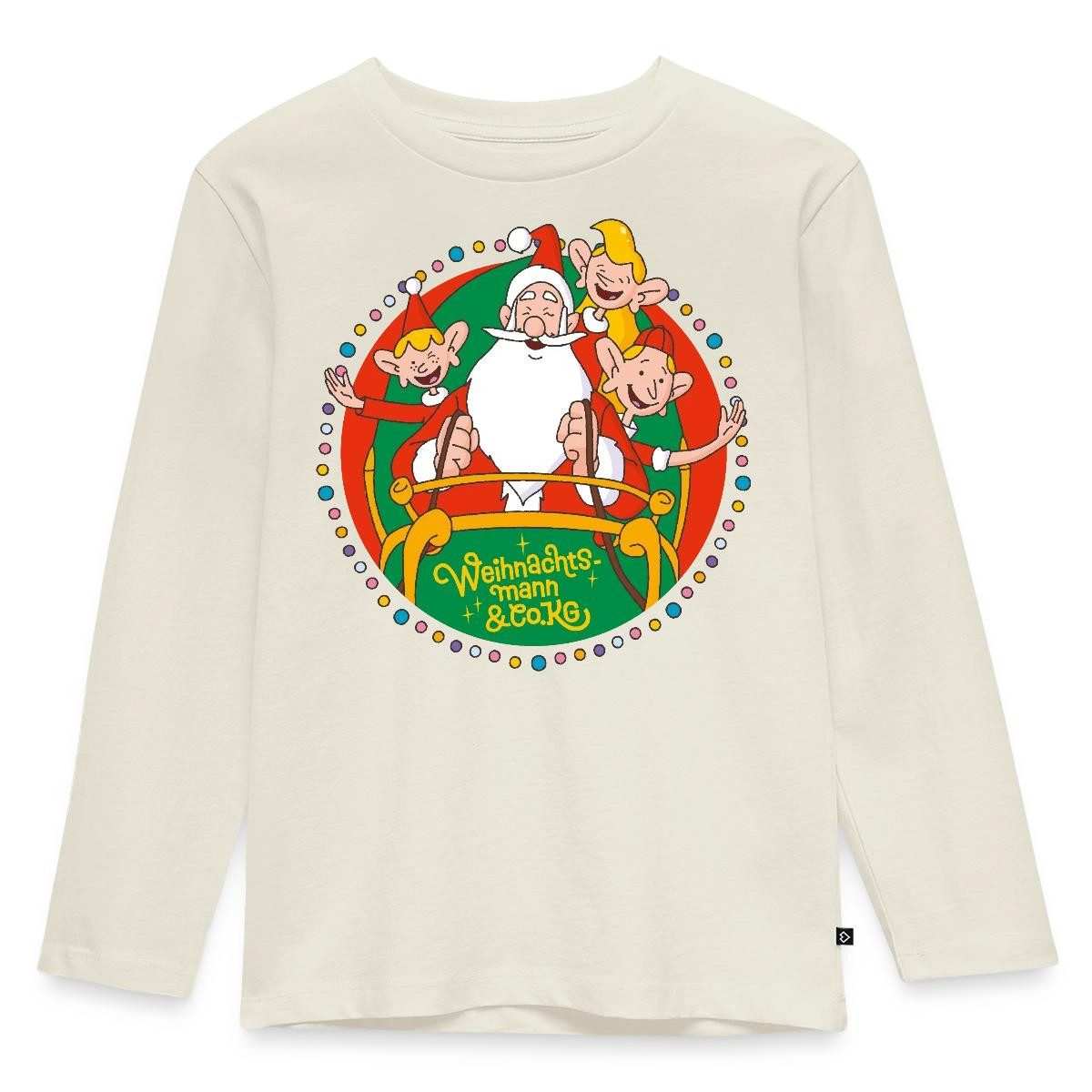 Spreadshirt T-Shirt Weihnachtsmann & Co. KG Logo Kinder Premium Langarmshirt (1-tlg)