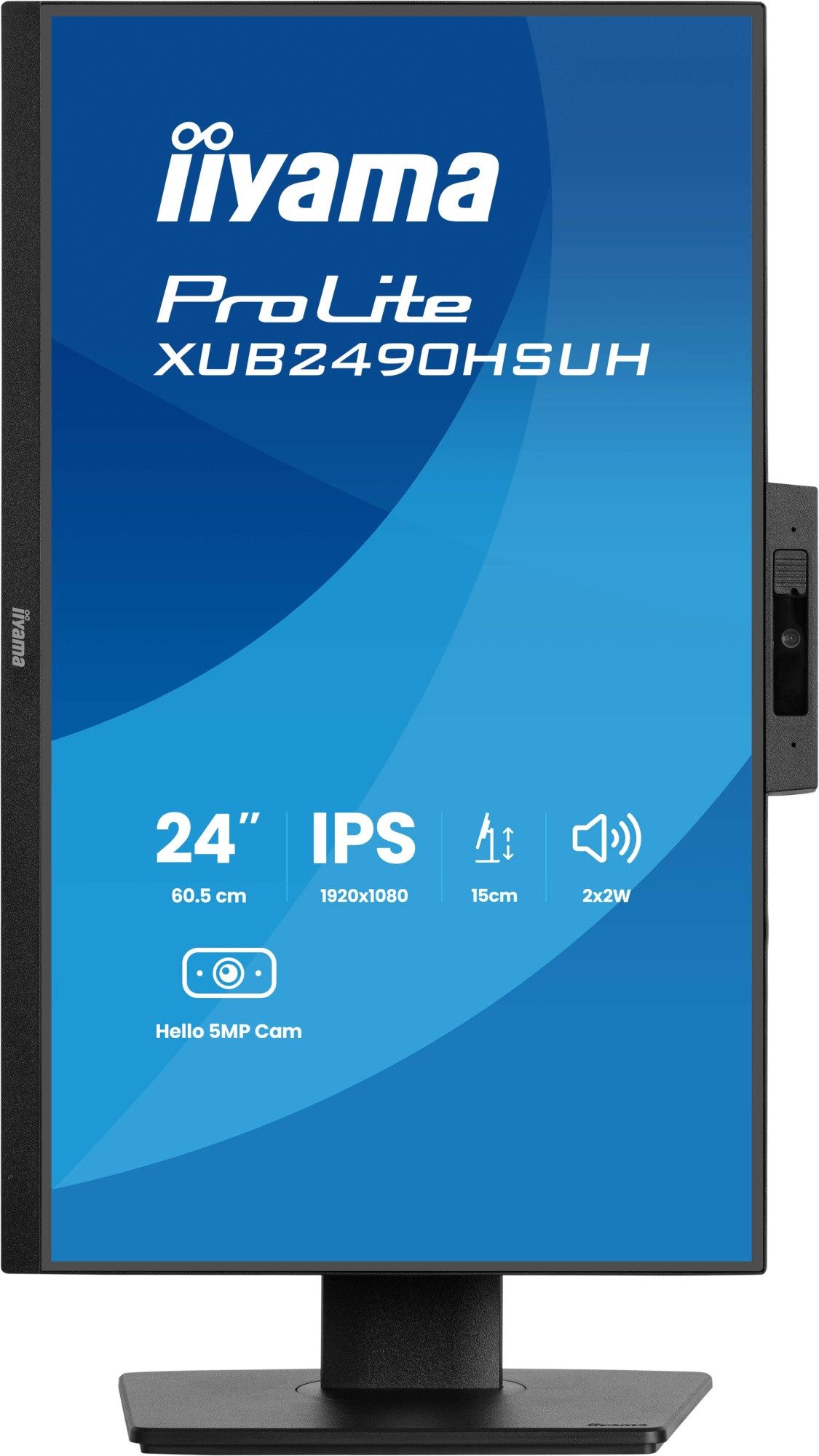 Iiyama XUB2490HSUH-B2 TFT-Monitor (60,5 cm/23.8 ", 1920 x 1080 px, Full HD, 4 ms Reaktionszeit, 100 Hz, LED)