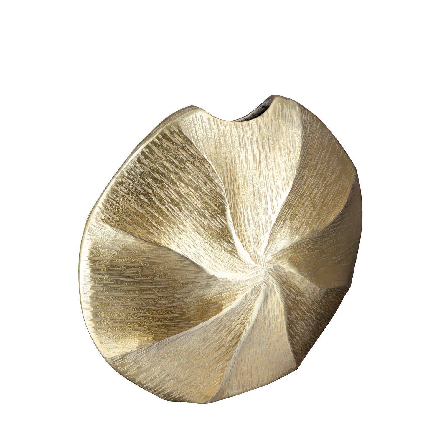 Dekovase SUNNY Vase - gold - Aluminium - H. 37cm x T. 8cm x B. 38cm - Dekovase