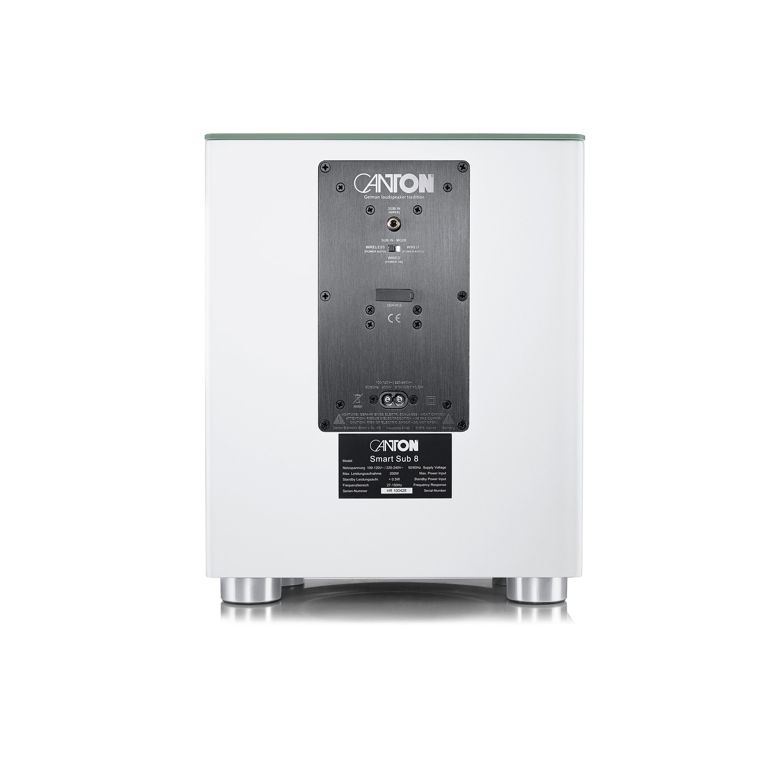 CANTON Smart Sub 8 weiss Subwoofer (200.0 W)