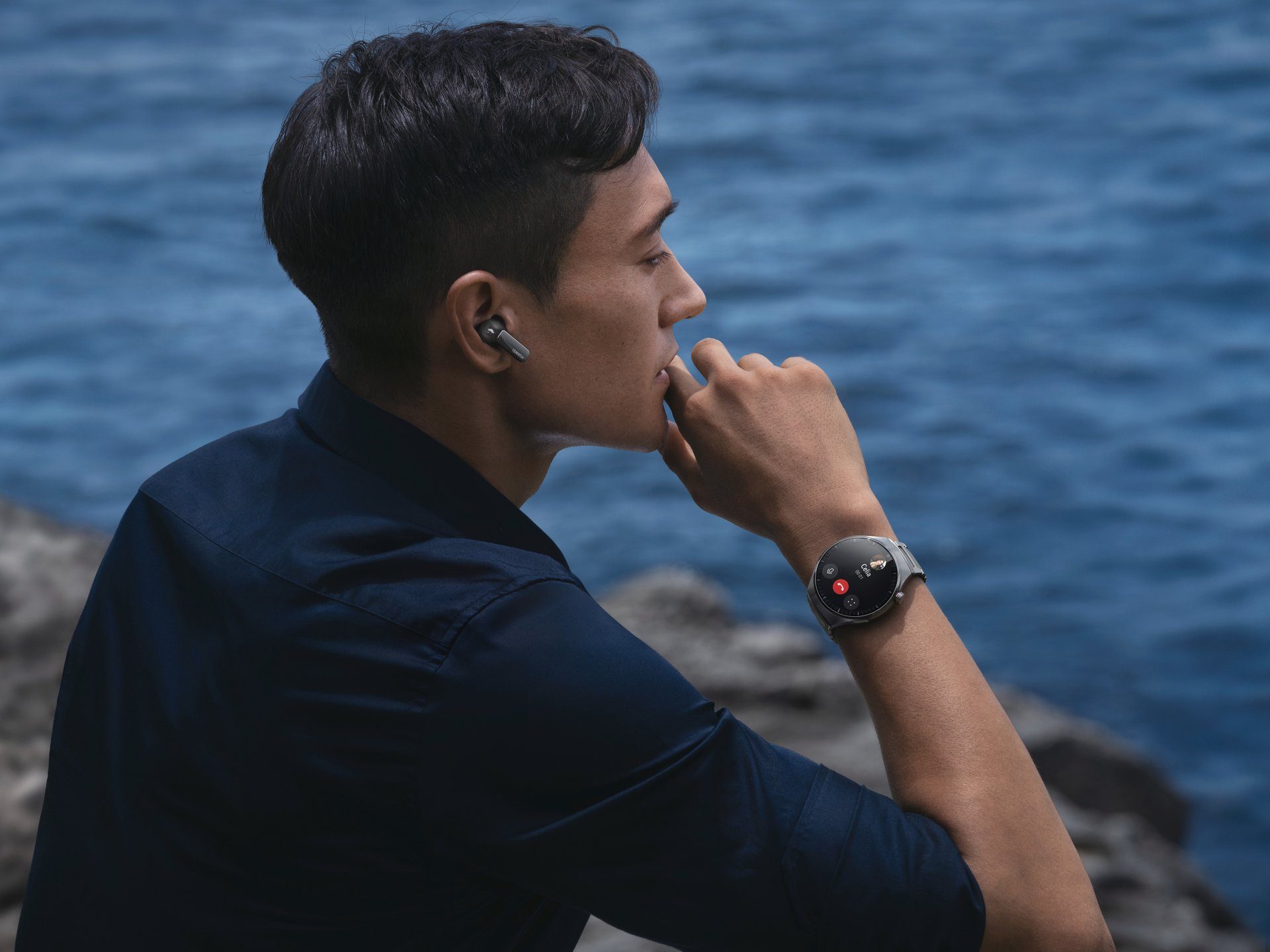 OS) Pro 4 | Zoll, cm/1,5 Smartwatch Watch silberfarben (3,81 Huawei Harmony Titan