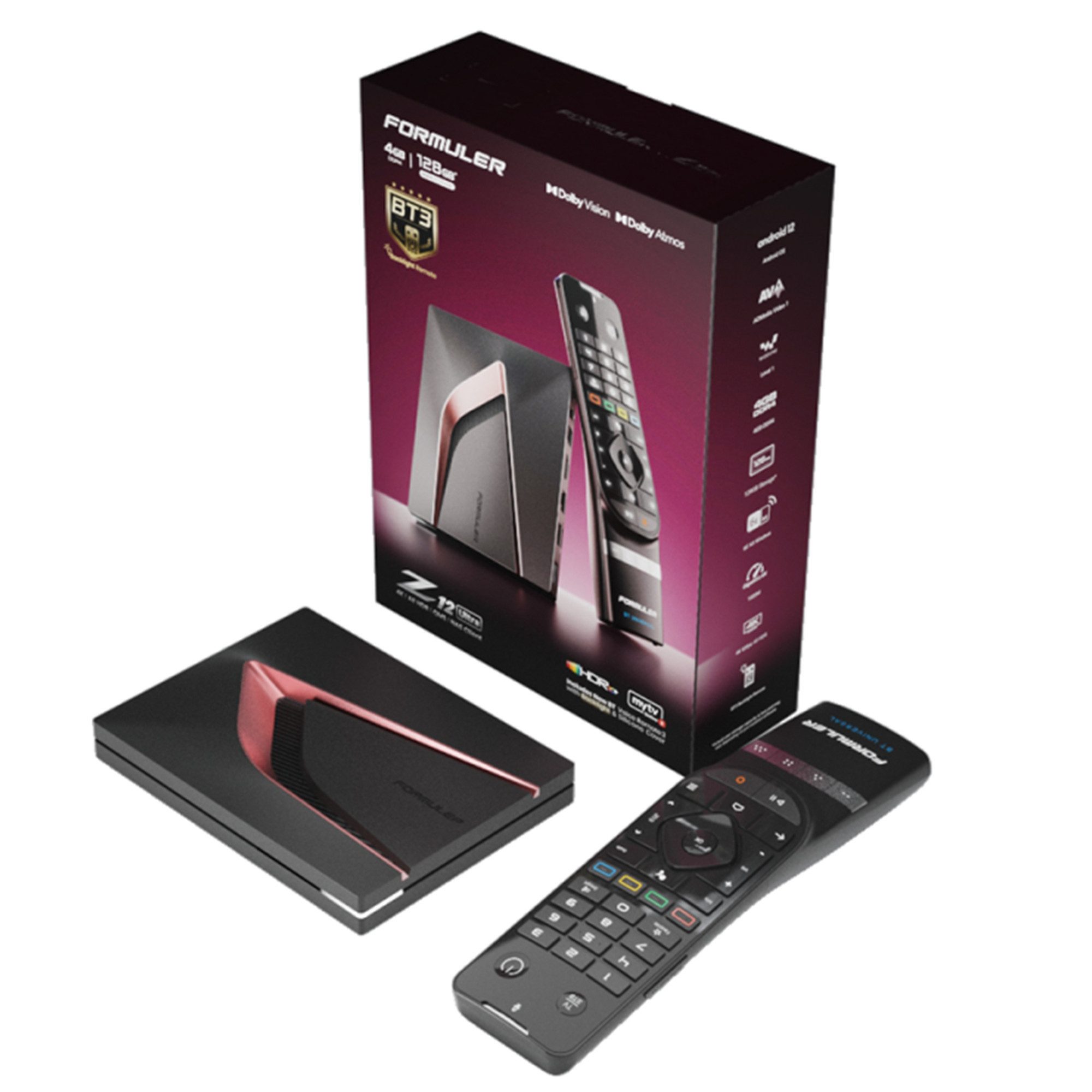 FORMULER Streaming-Box Z12 ULTRA BT3-Edition Android 12 OTT Medien Player 4GB RAM 128GB