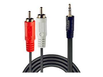 Lindy LINDY Audiokabel Stereo RCA 3,5mm/2m 2xRCA/3,5mm m/m, vergoldet Audio-Kabel