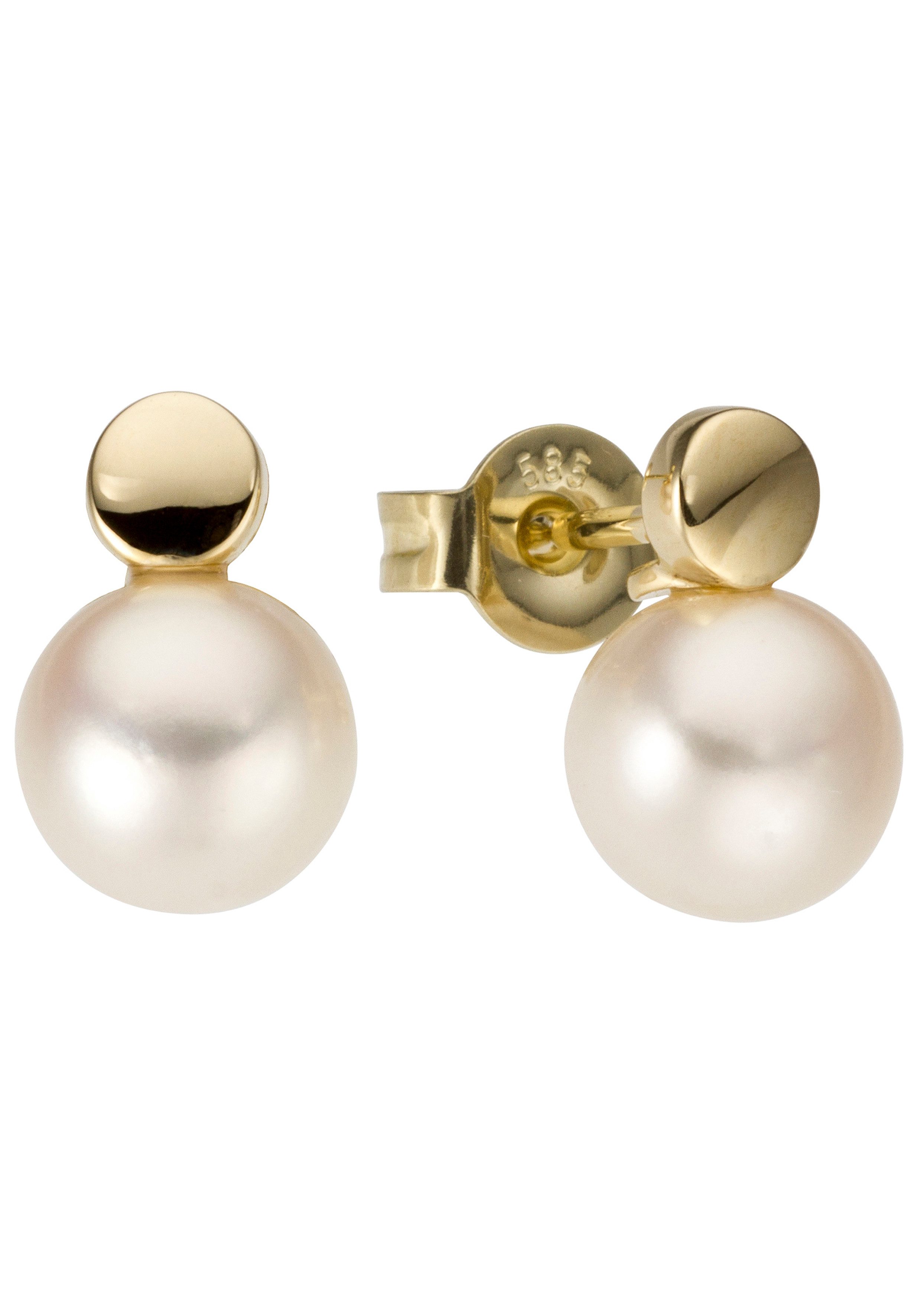 JOBO Paar Ohrstecker Ohrringe mit Perlen...