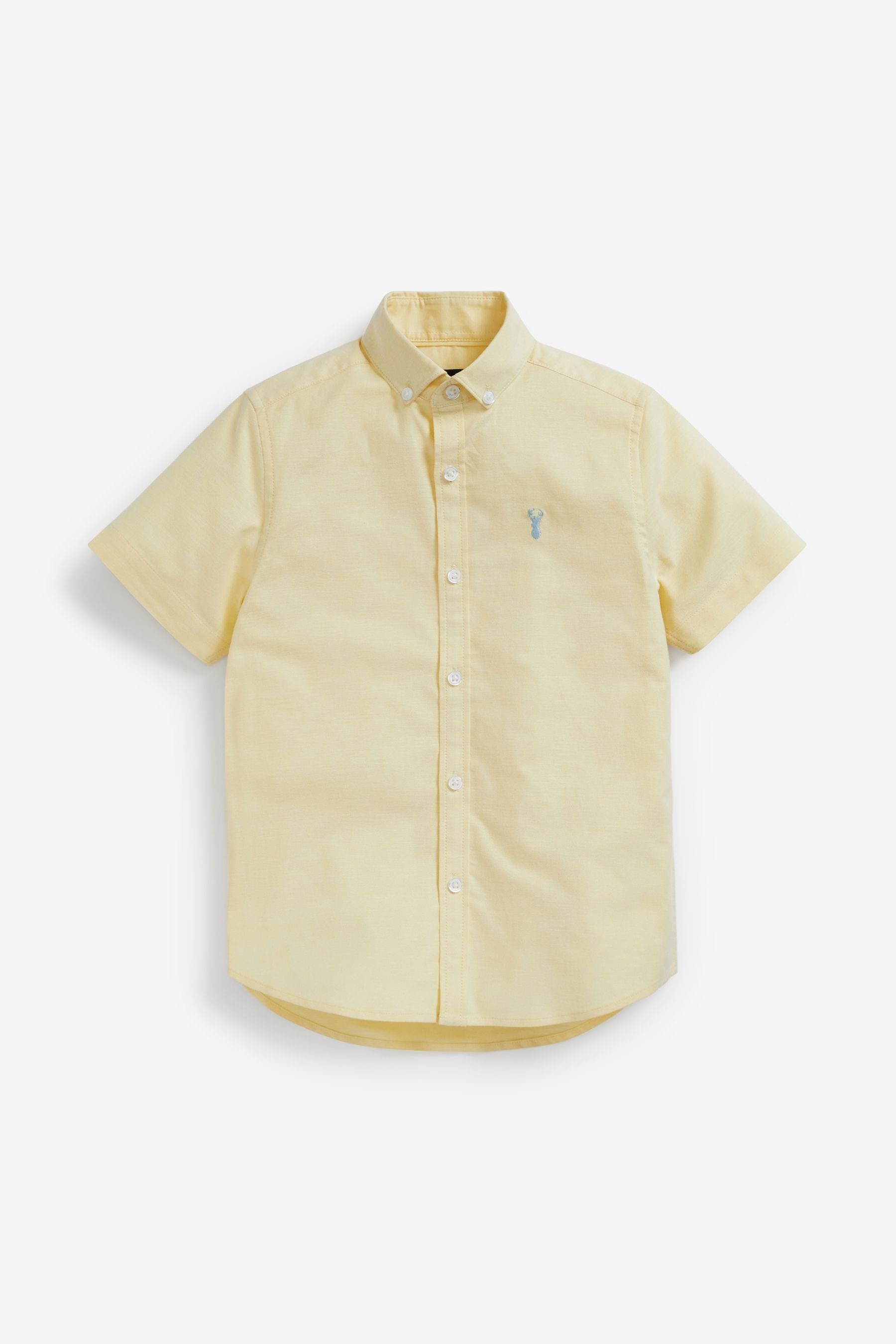 Next Kurzarmhemd Oxfordhemd (1-tlg) Yellow