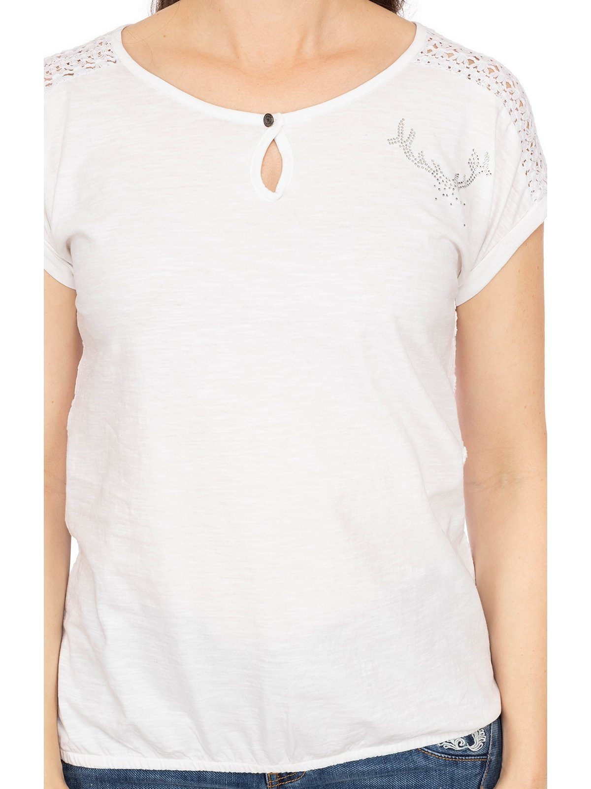 YANISA Hangowear T-Shirt weiß Trachtenshirt