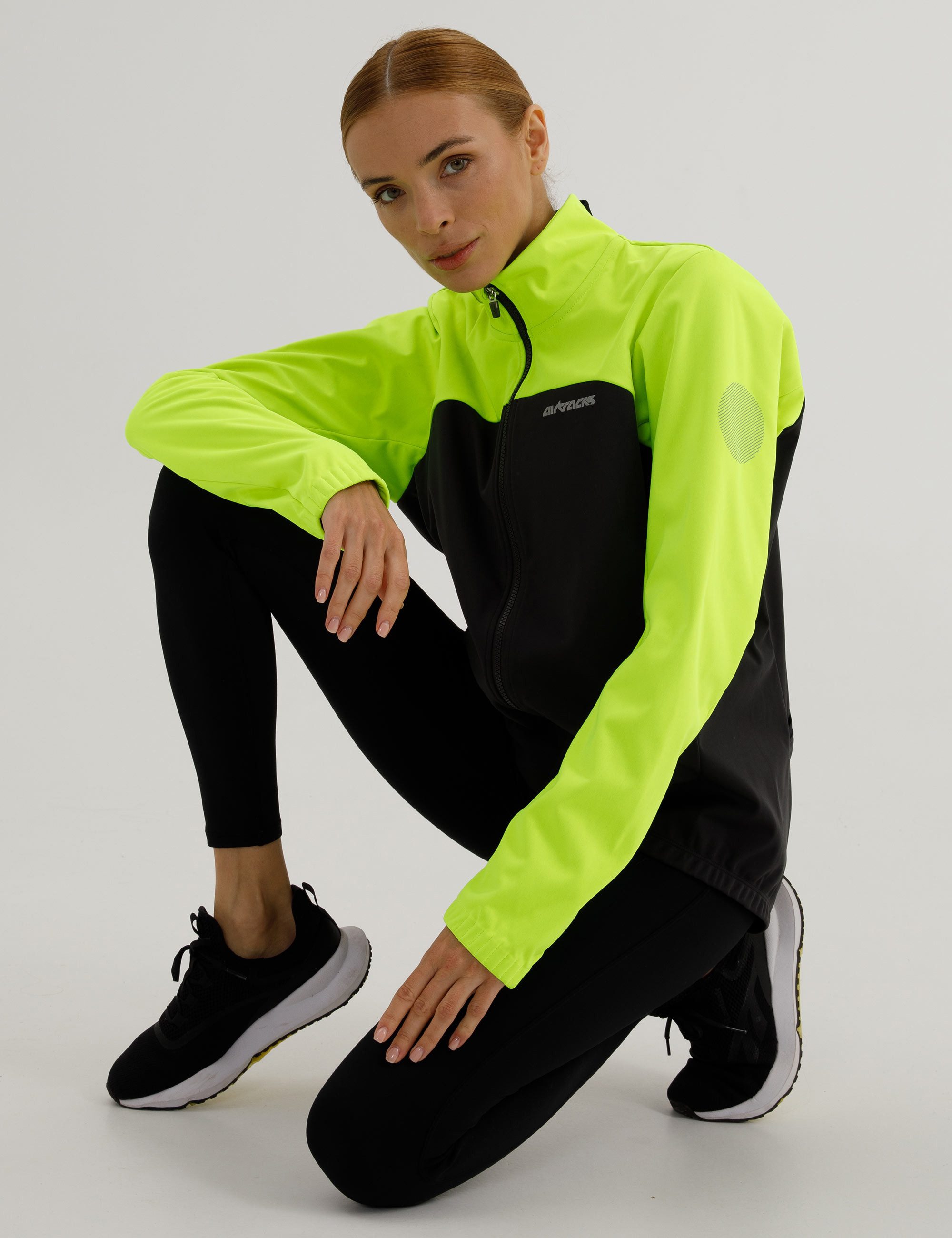 Airtracks Fahrradjacke Damen Winter Thermo Softshell Fahrradjacke Advance Line (für die kalte Jahreszeit Herbst-Winter » XS S M L Xl XXL XXXL «) Softshell - Wind und Wasserdicht, Funktions Jacke