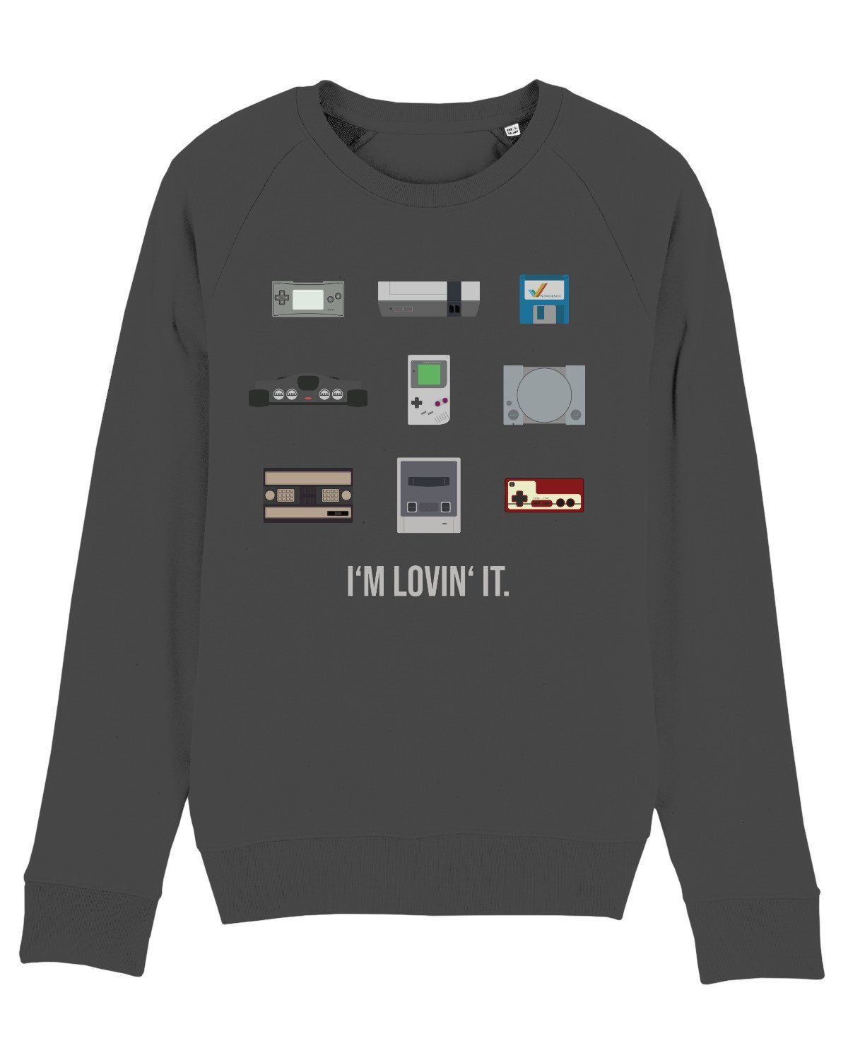 wat? Apparel Sweatshirt Videogames (1-tlg) antrazit