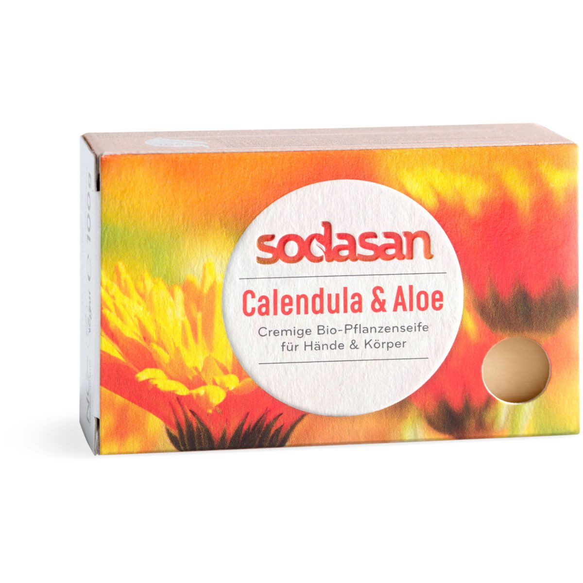 Sodasan Handseife SODASAN Stückseife Calendula u. Aloe 100 g