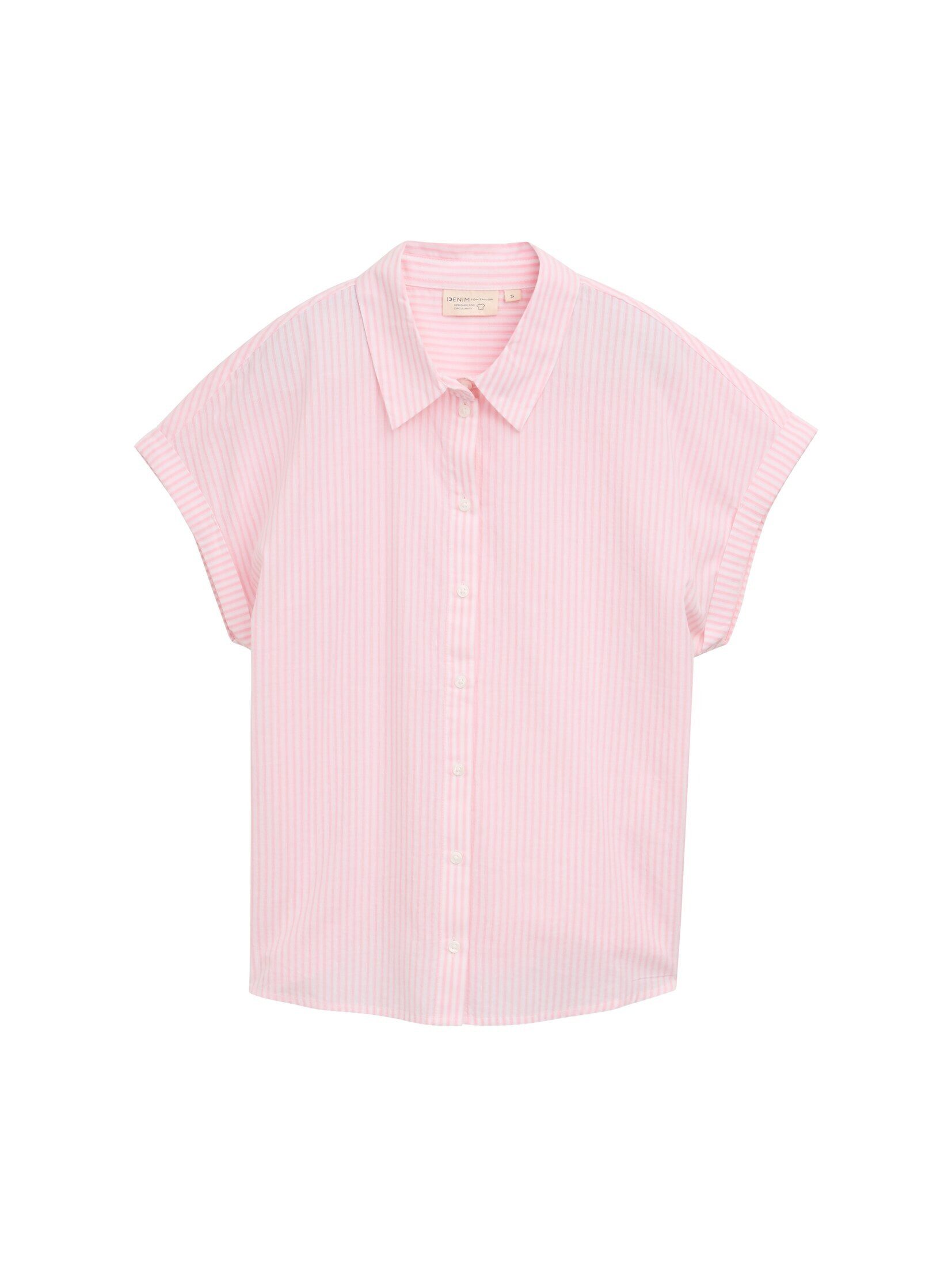 TOM TAILOR Denim Kurzarmbluse Loose Fit günstig online kaufen